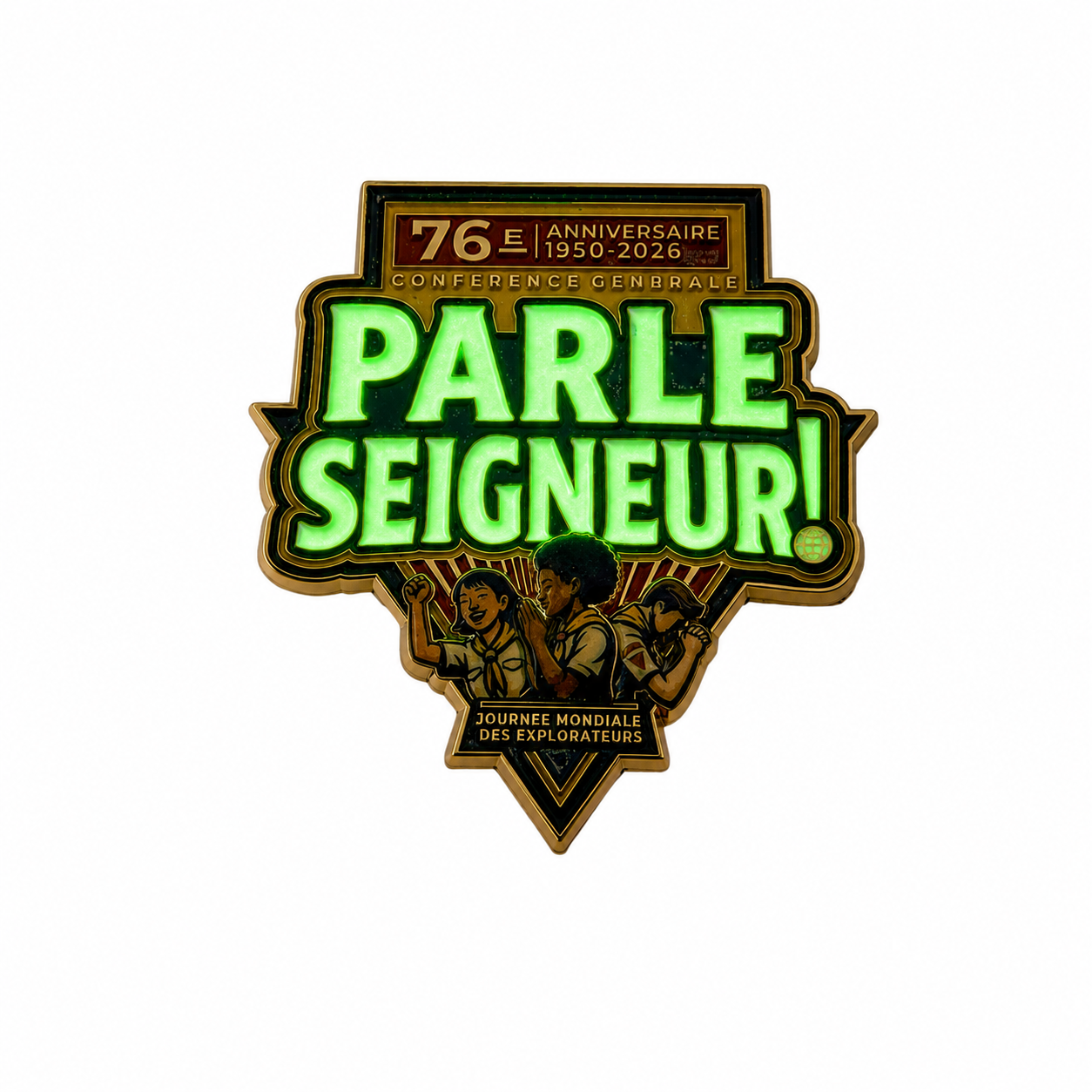 World Pathfinder Day 2026 "Speak Lord" Pin (French Version)