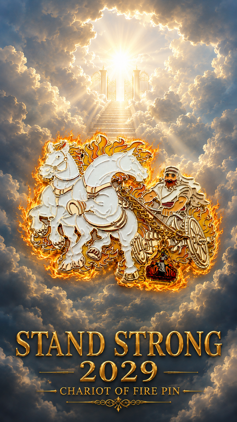 Stand Strong 2029 "Chariot of Fire" Pin