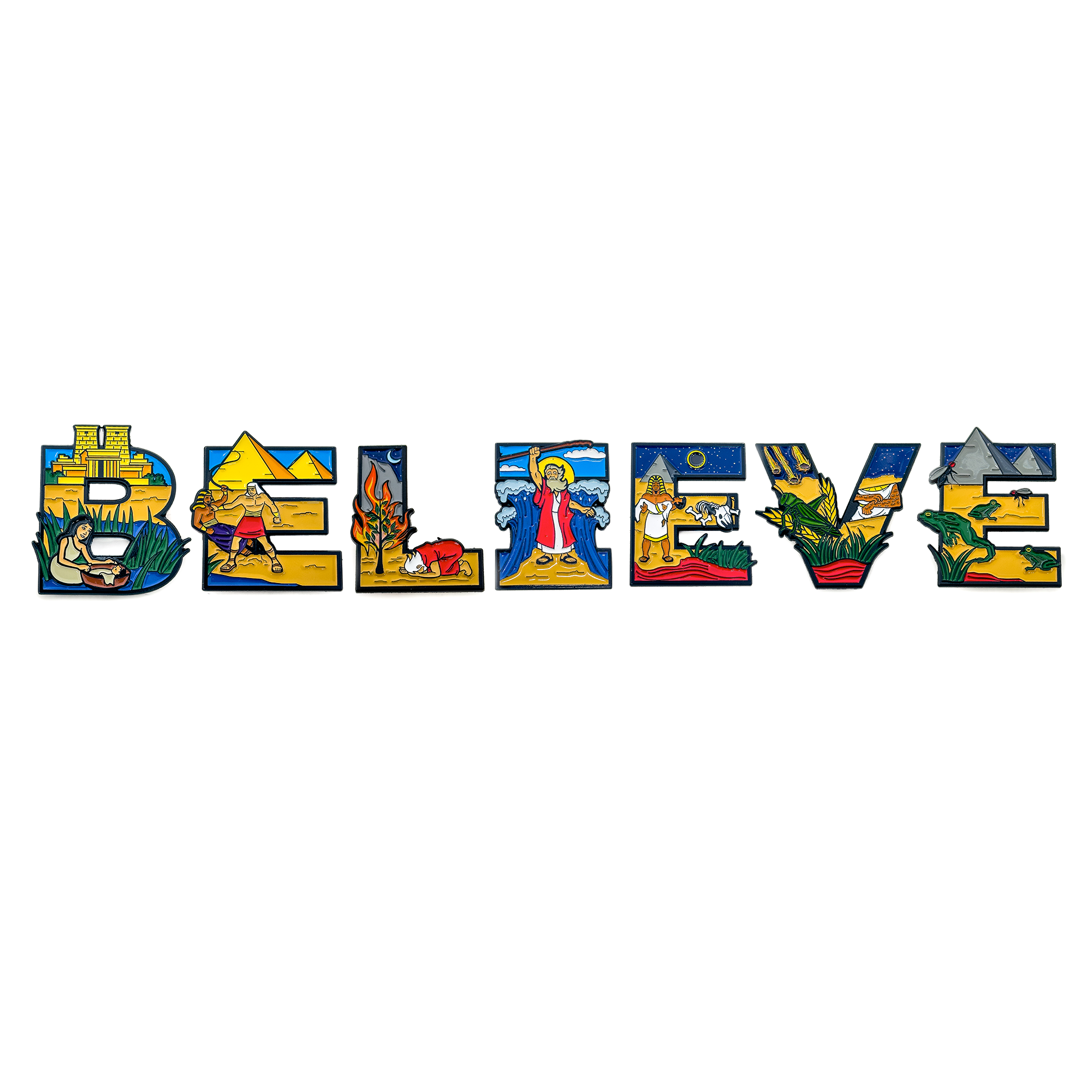 BELIEVE Letters Pin Set 7 Pieces BELIEVE Letters Pin Set 7 Pieces