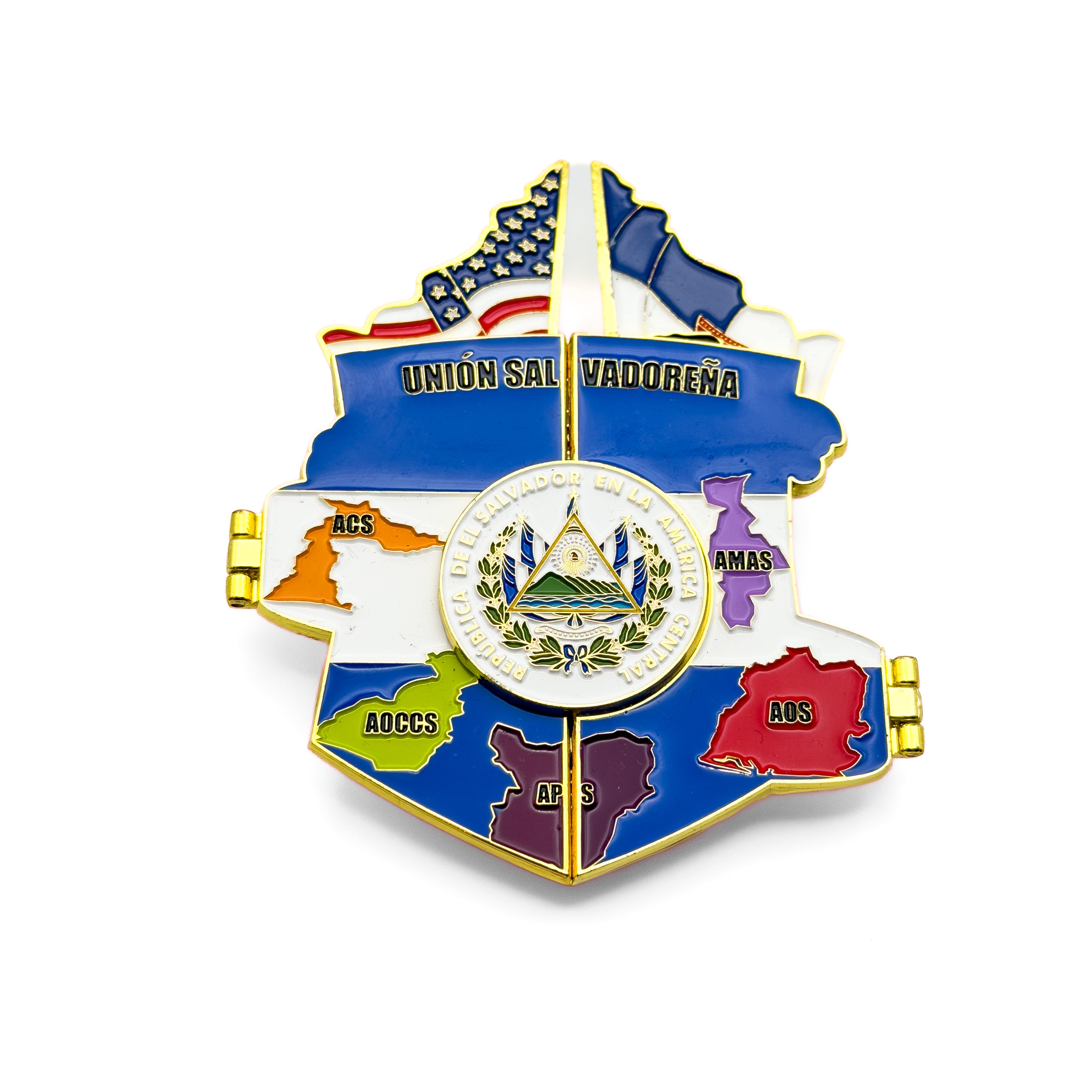 BTP Union Salvadoreña hinged Pin