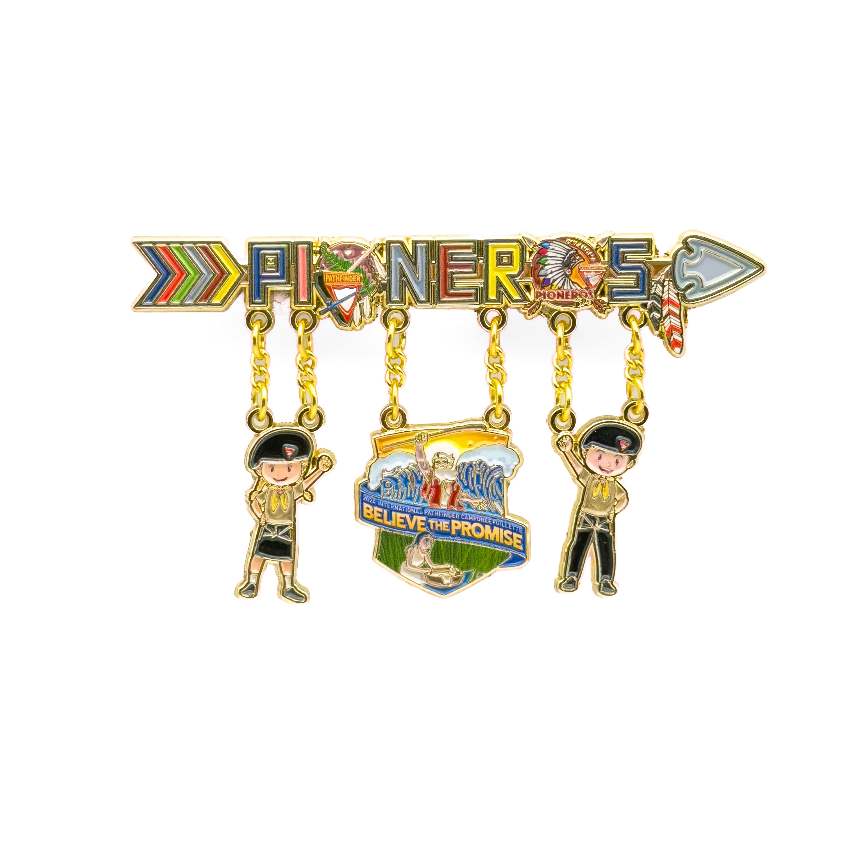 BTP Pioneros Pathfinder Dangler Pin