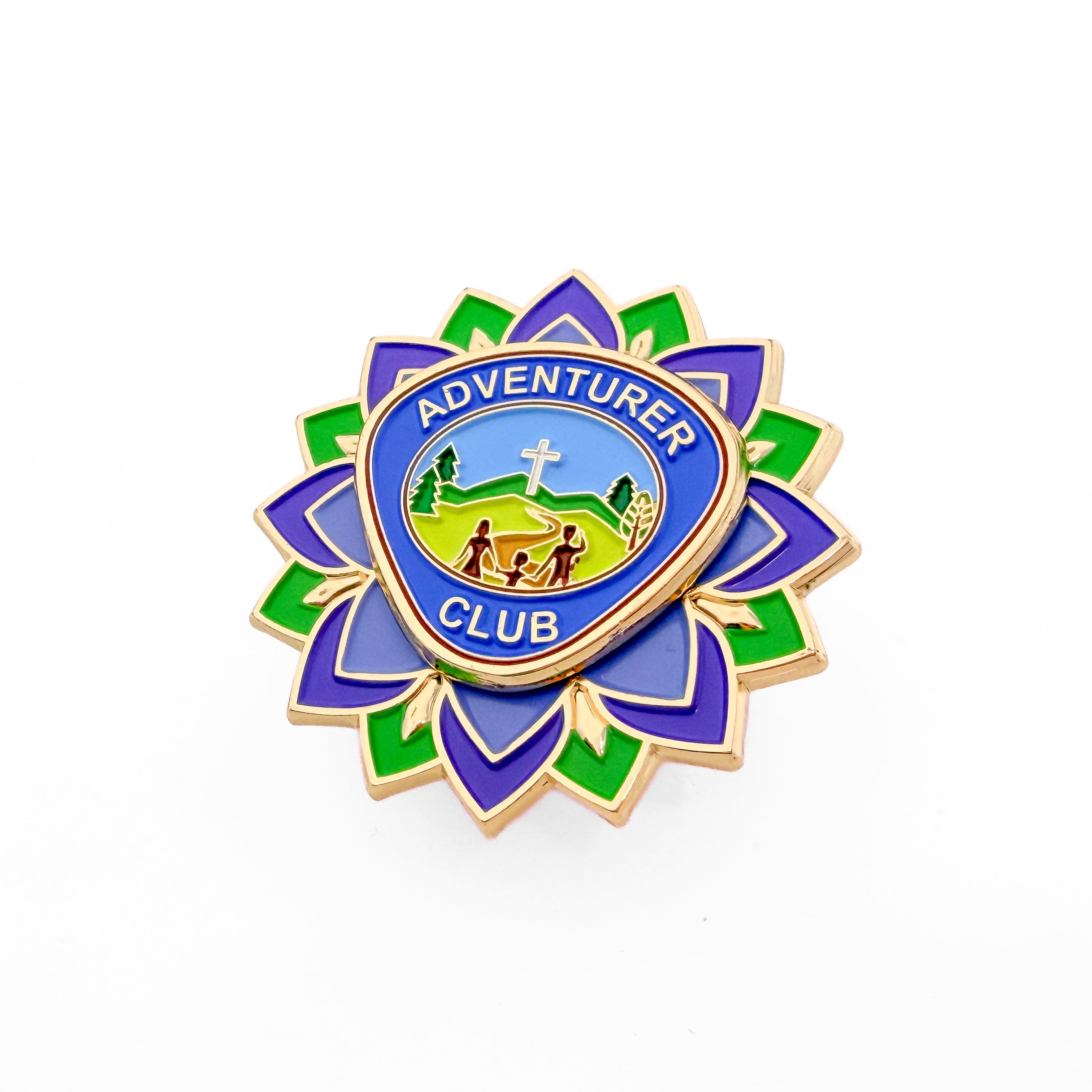 Adventurer Flower Spinner Pin