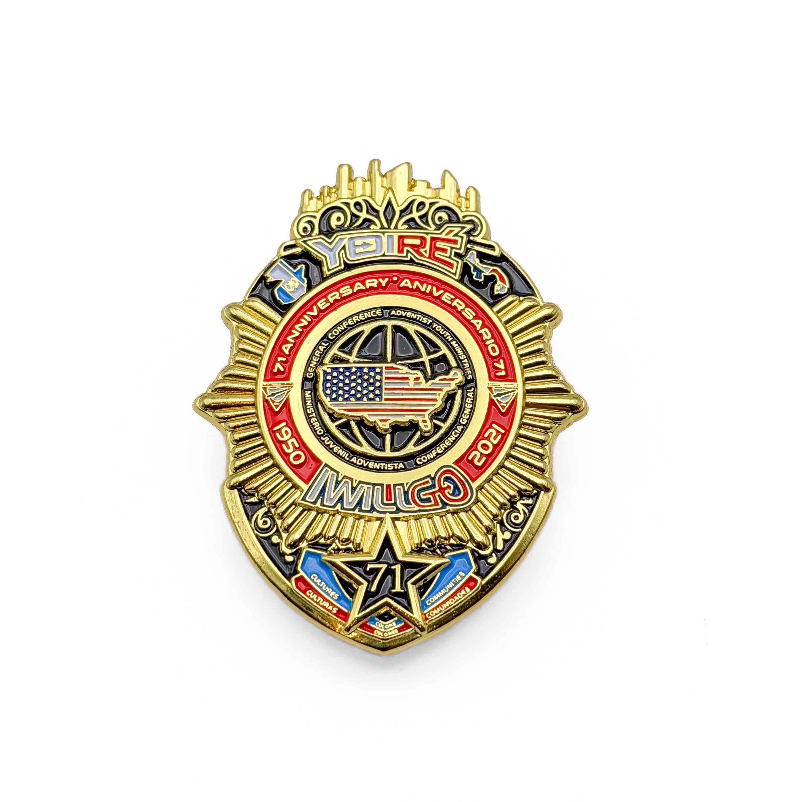 I Will Go 2021 USA Badge Pin