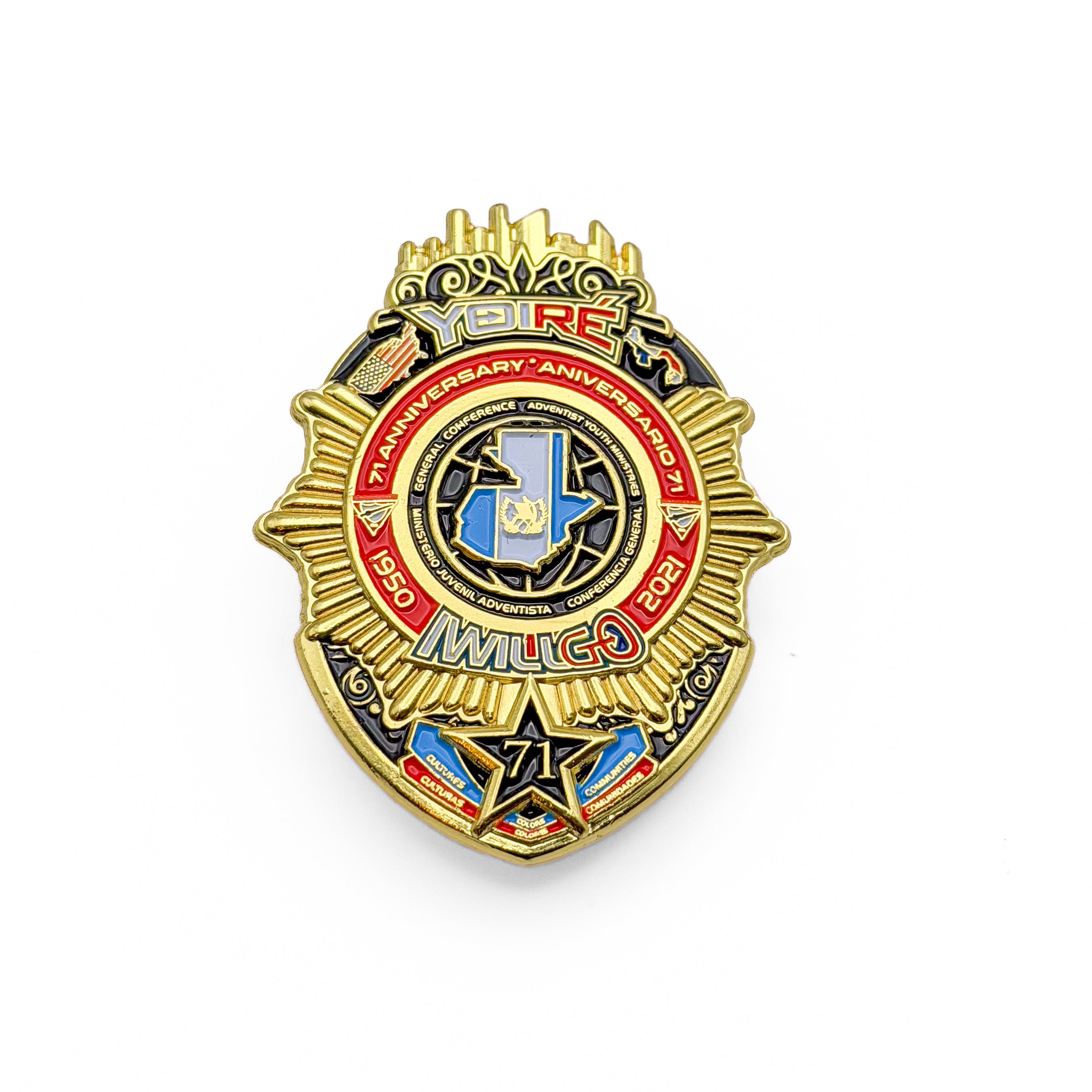 I Will Go 2021 Guatemala Badge Pin