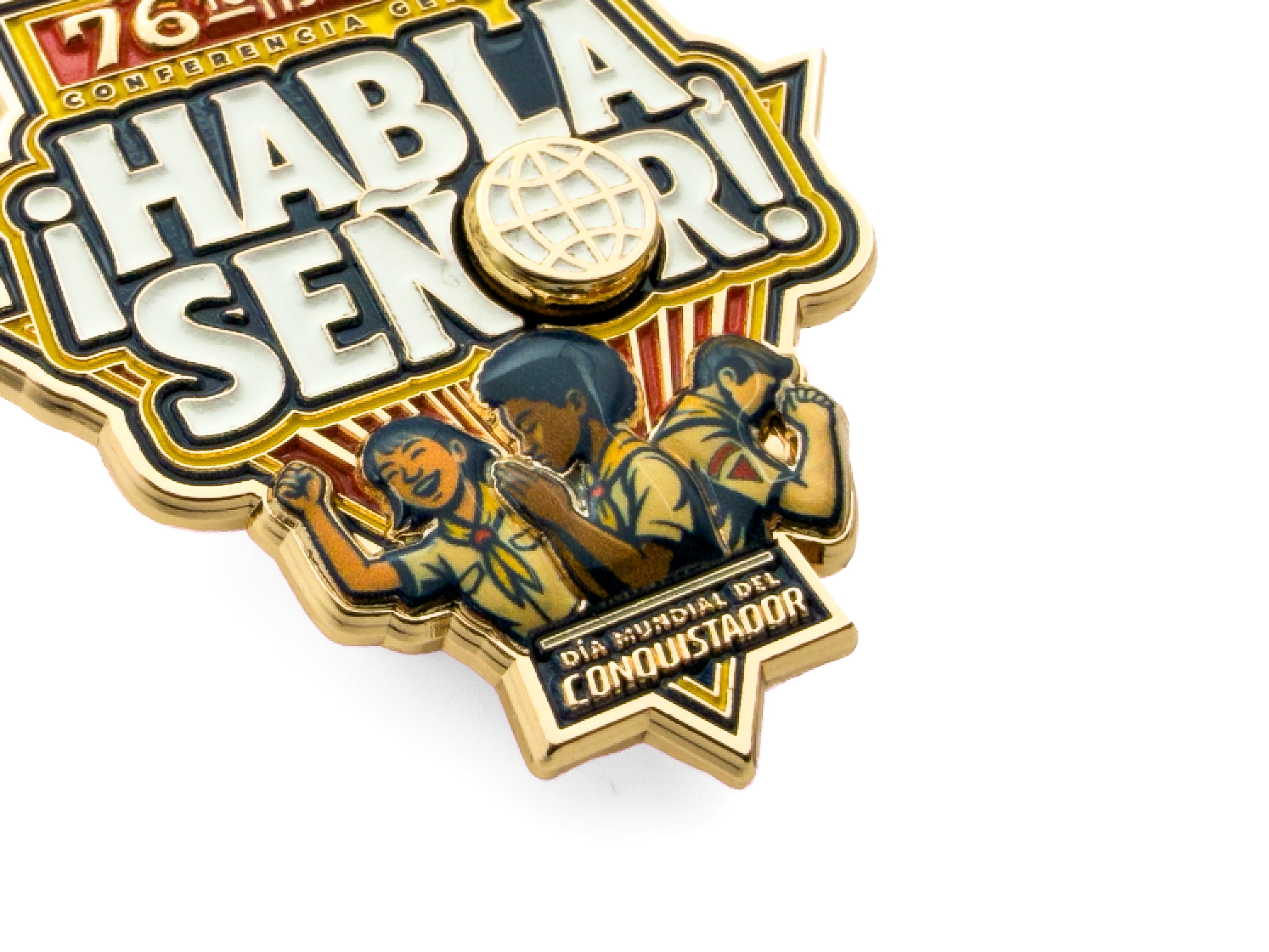Día Mundial de los Conquistadores 2026 "Habla, Señor" Pin