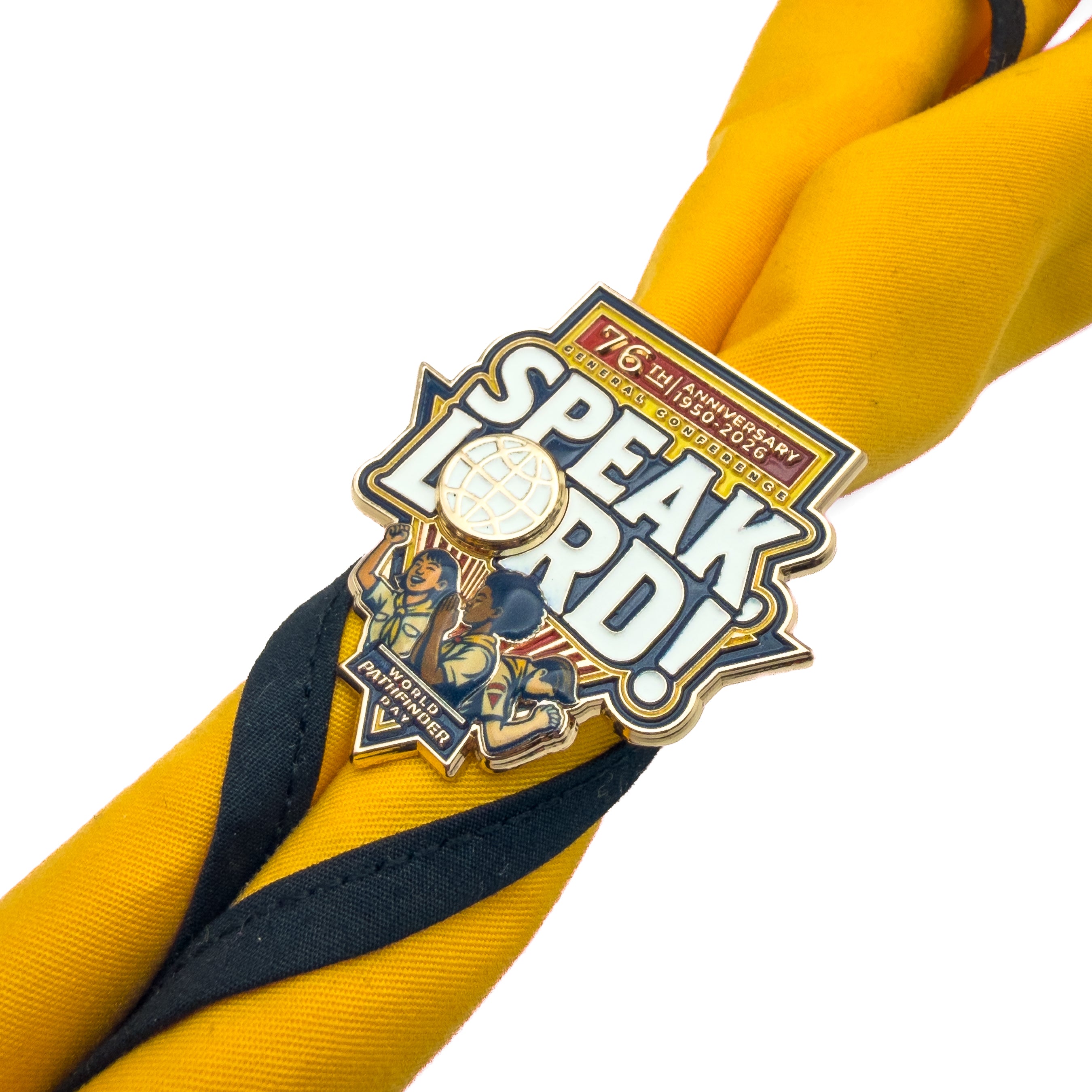 World Pathfinder Day 2026 "Speak Lord" Pin, Patch & Slide (Bundle)