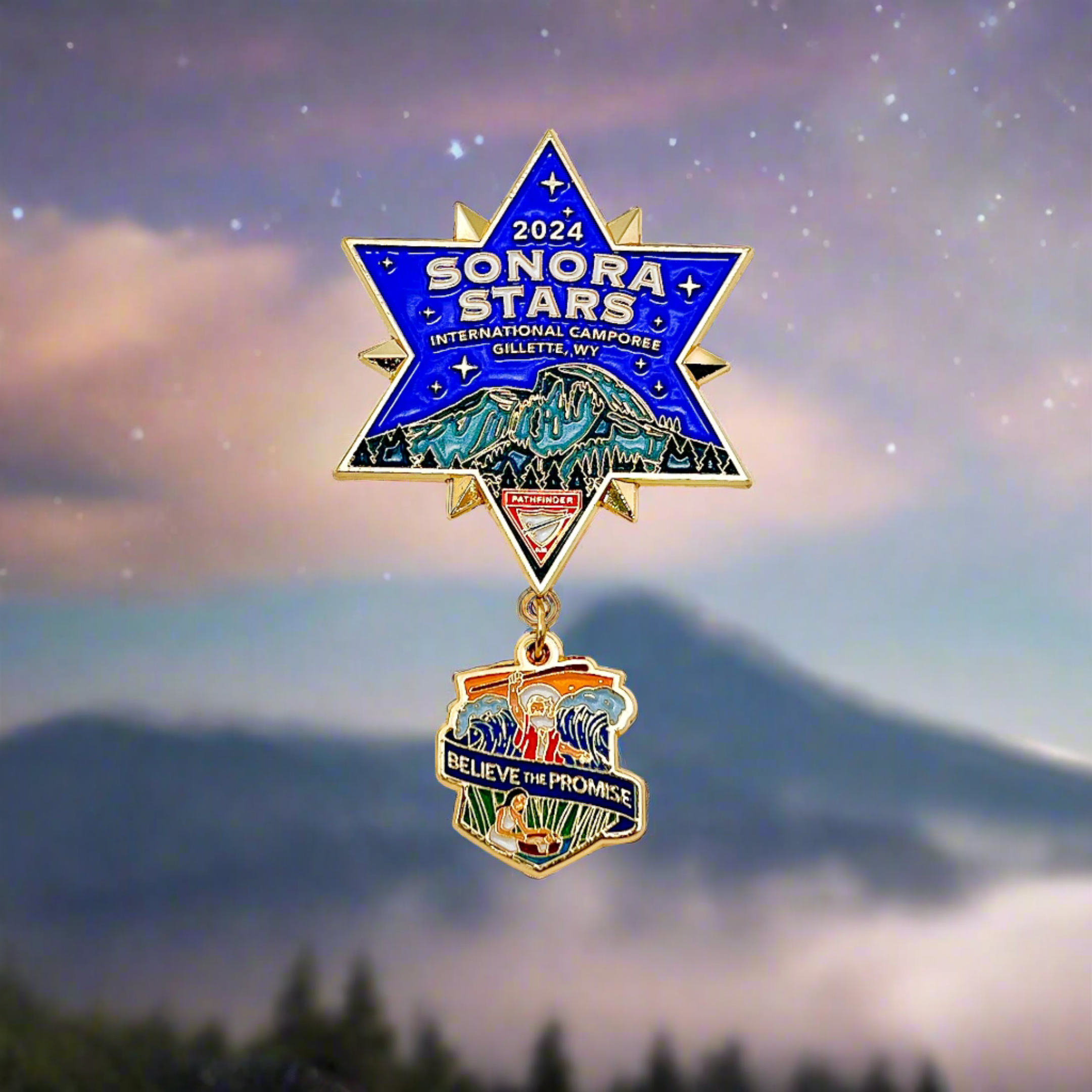 Acredite na Promessa 2024 Sonora Stars Pathfinder Pin