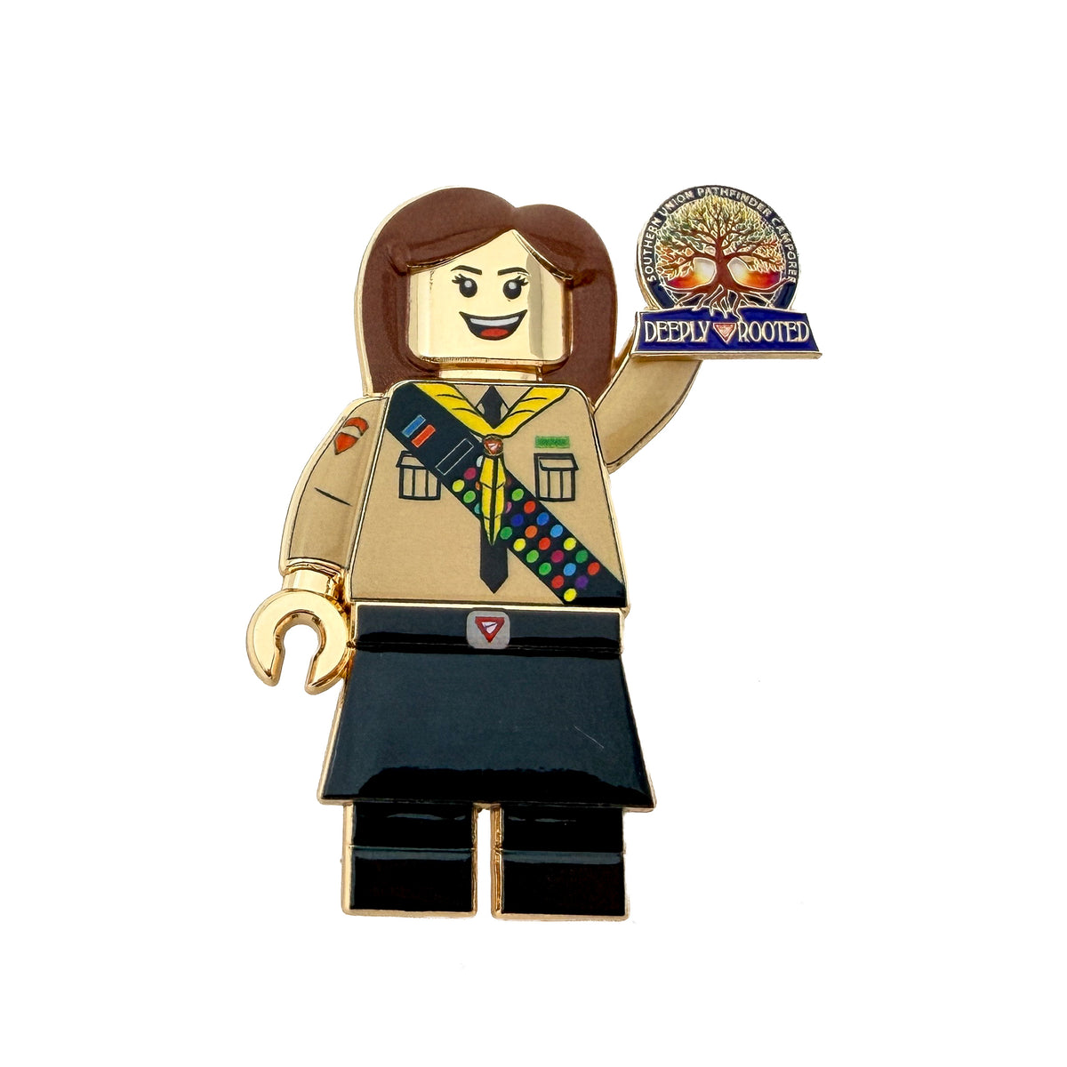Mini Pathfinder Club "Deeply Rooted 2026" Pin (Girl)