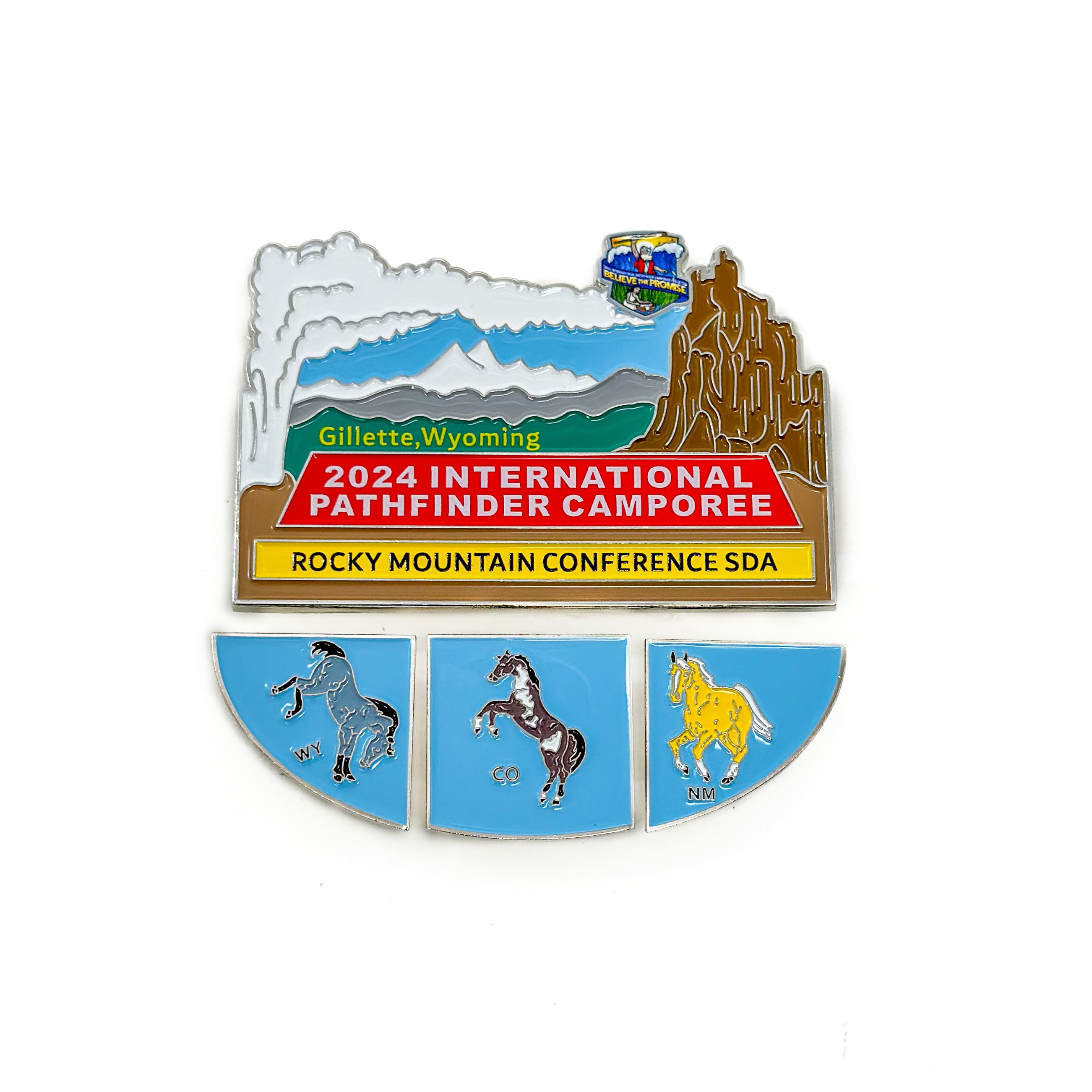 Acredite na Promessa 2024 Rocky Mountain Conference Horses (Conjunto de Pins)