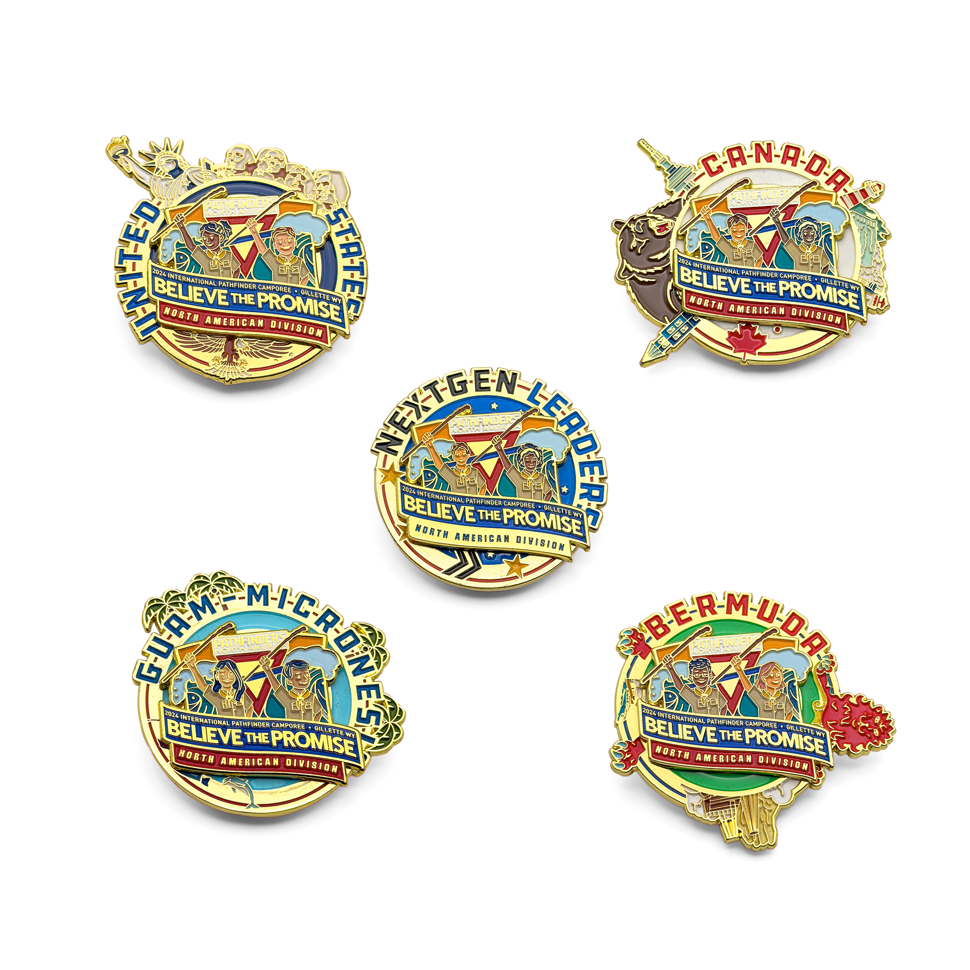 BTP North American Division Pin Set