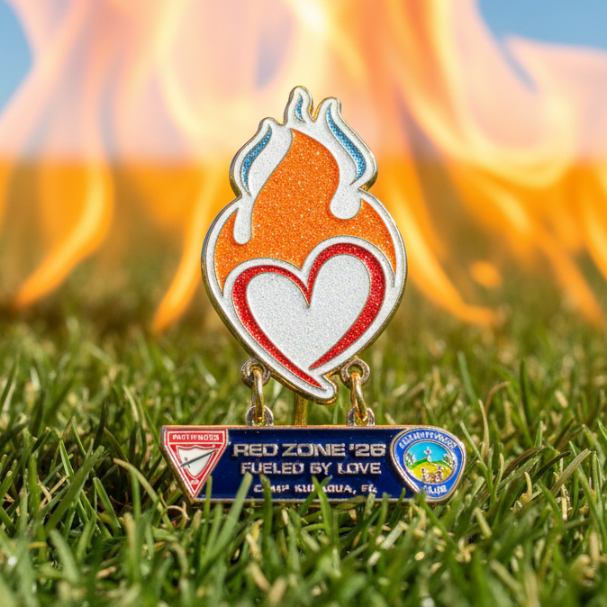 Red Zone 2026 "Fueled by Love" Pin