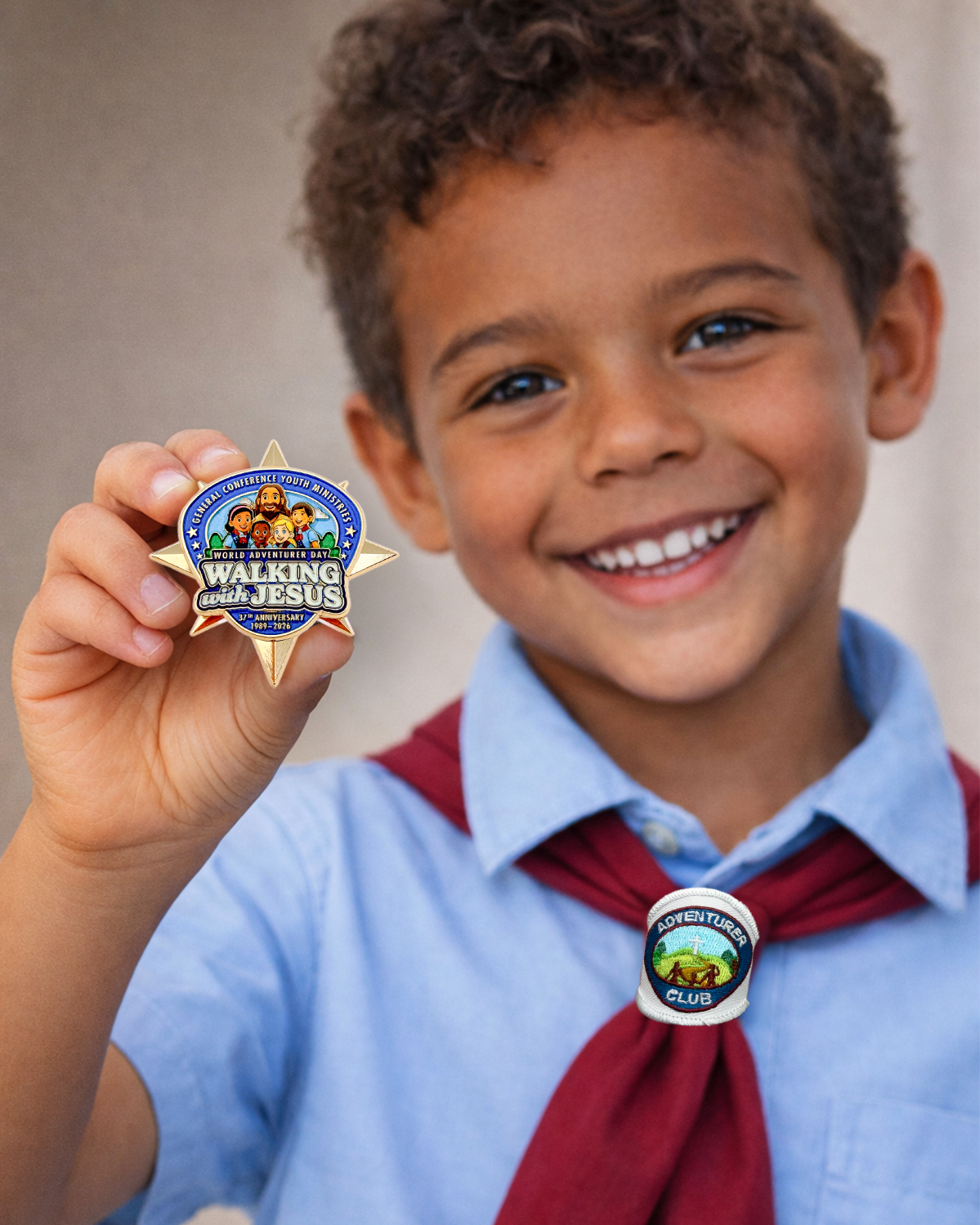 World Adventurer Day 2026 "Walking with Jesus" Pin