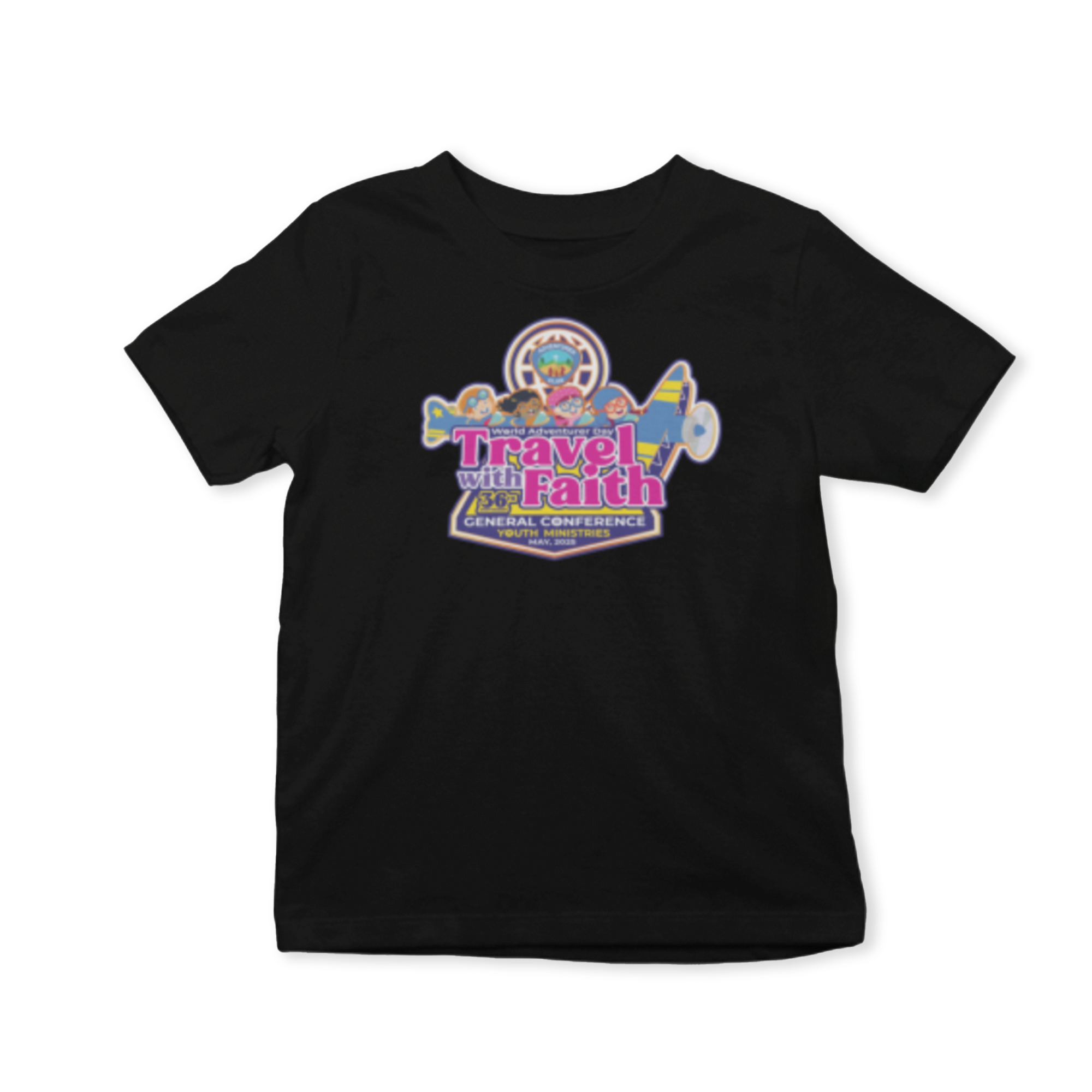 World Adventurer Day 2025 Travel with Faith T-shirt