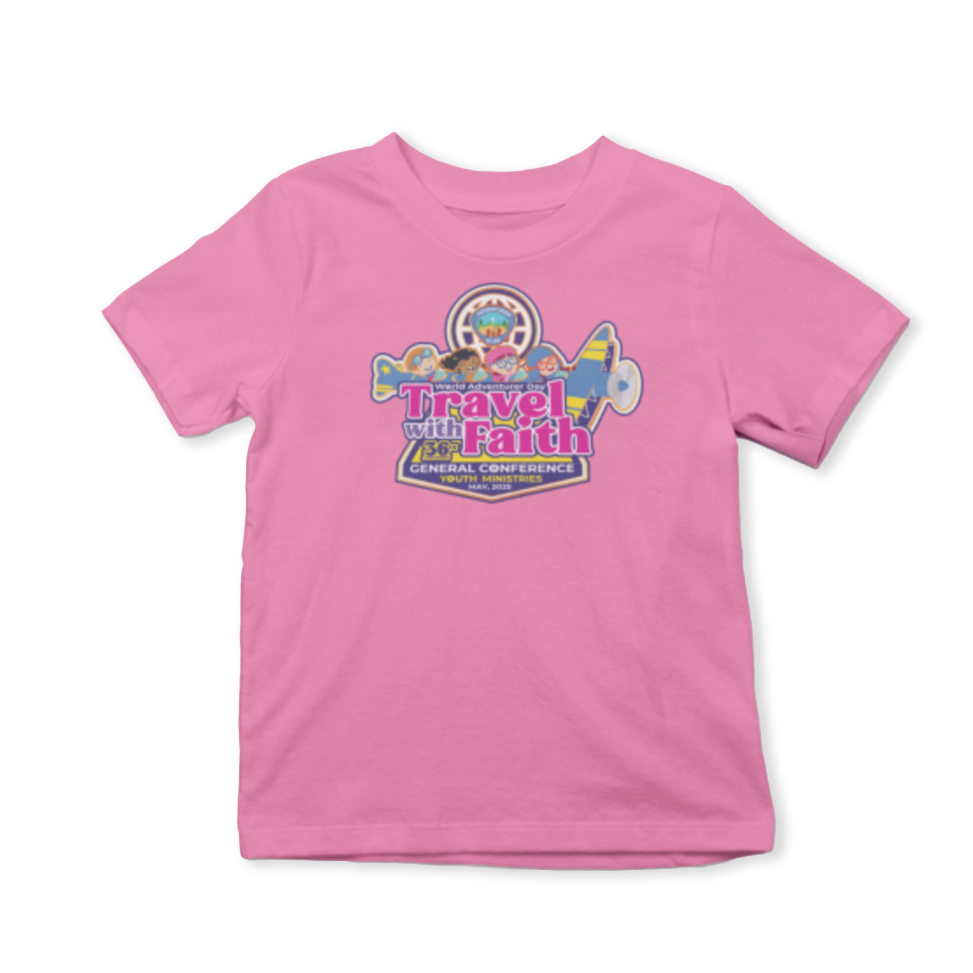 World Adventurer Day 2025 Travel with Faith T-shirt