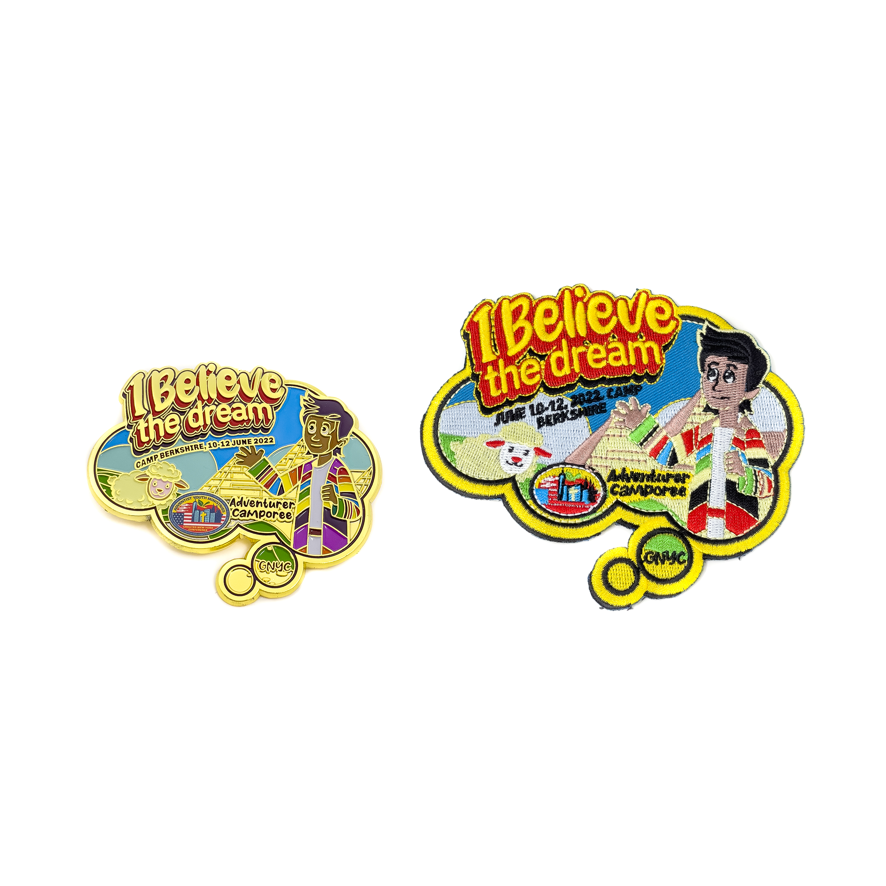 GNYC Adventurer Camporee 2022 "I Believe the Dream" Pin & Patch (Bundle)