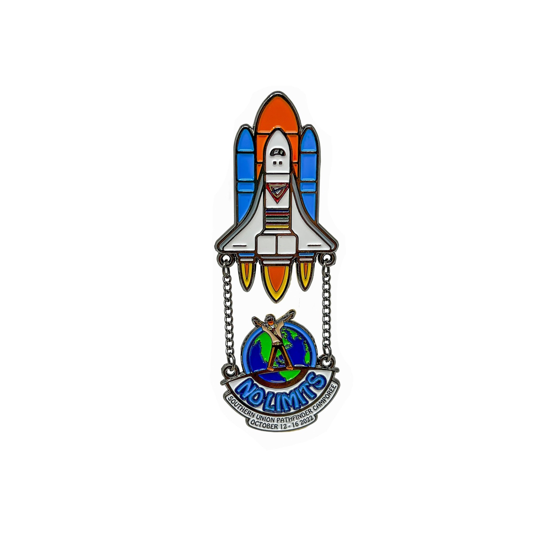 Southern Union Pathfinder Camporee 2022 "No Limits" Rocket Pin