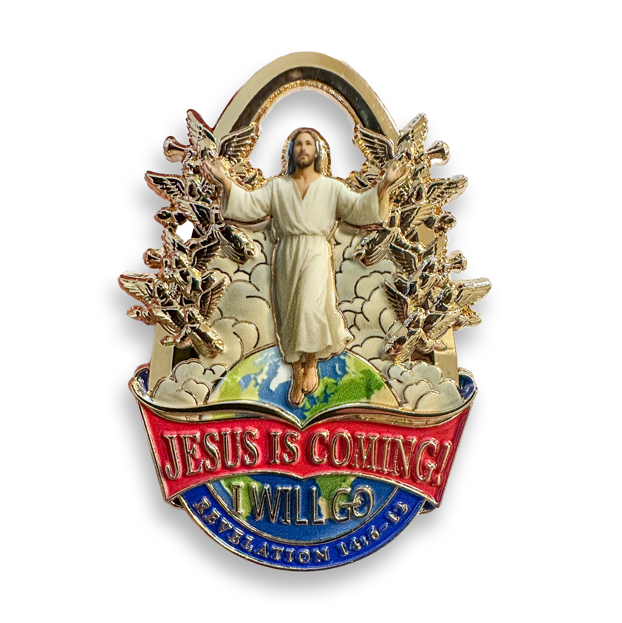 Jesus is Coming, I Will Go! Pin