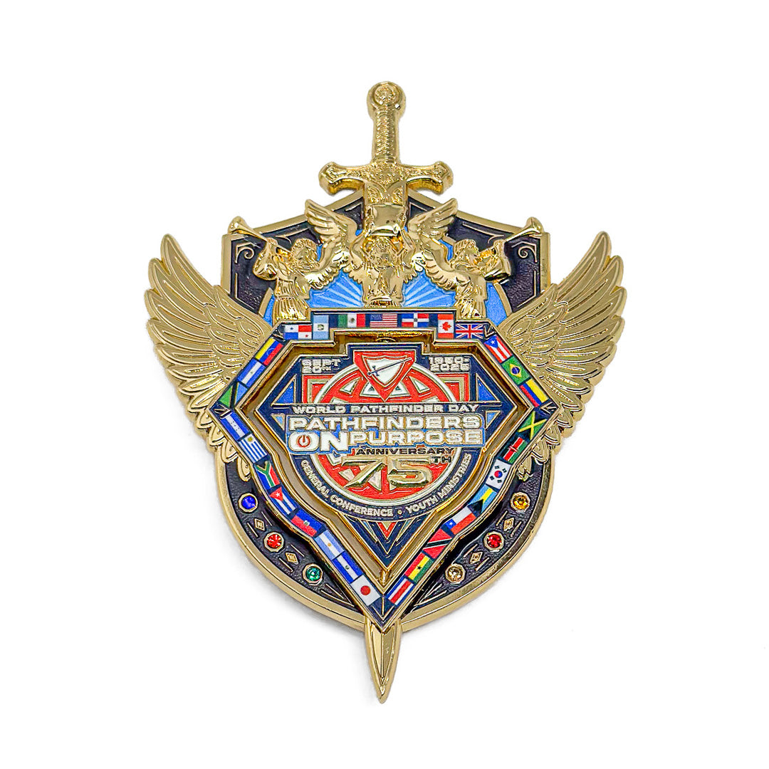 World Pathfinder Day 2025 "Messenger Shield" Spinner Pin (Special Edition)