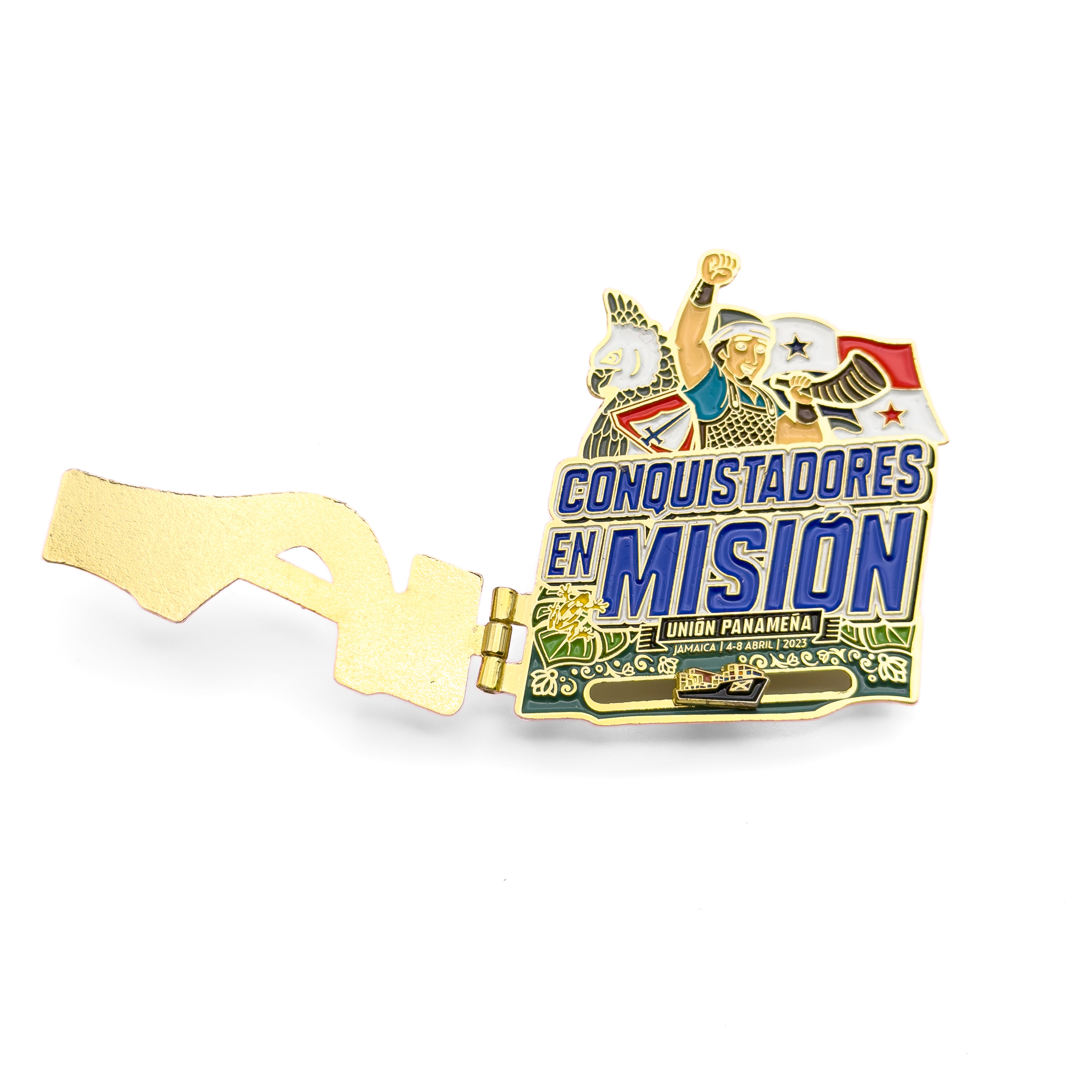 Conquistadores en Misión Panama Pin
