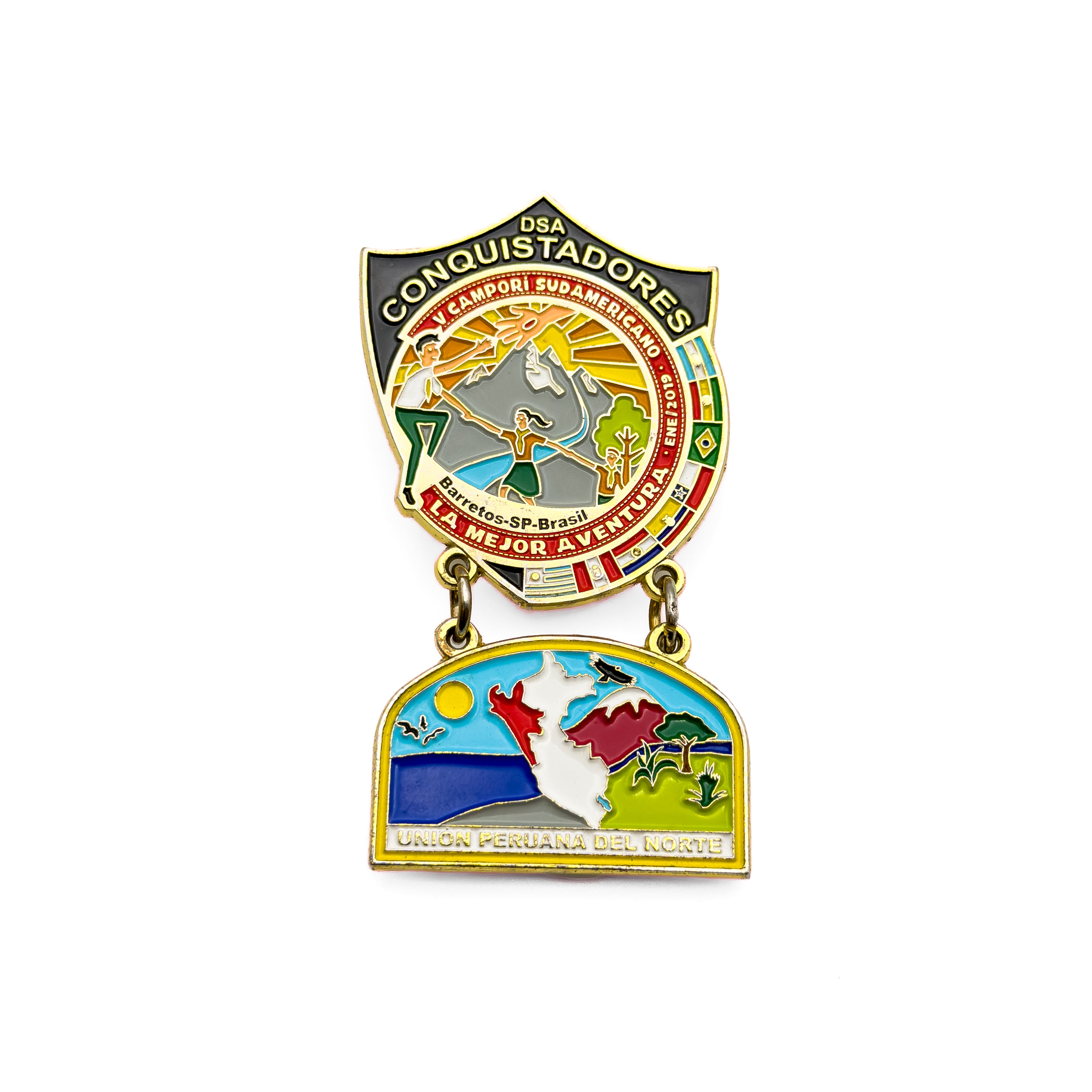 Campori Sudamericano Union Peruana Del Norte Pin