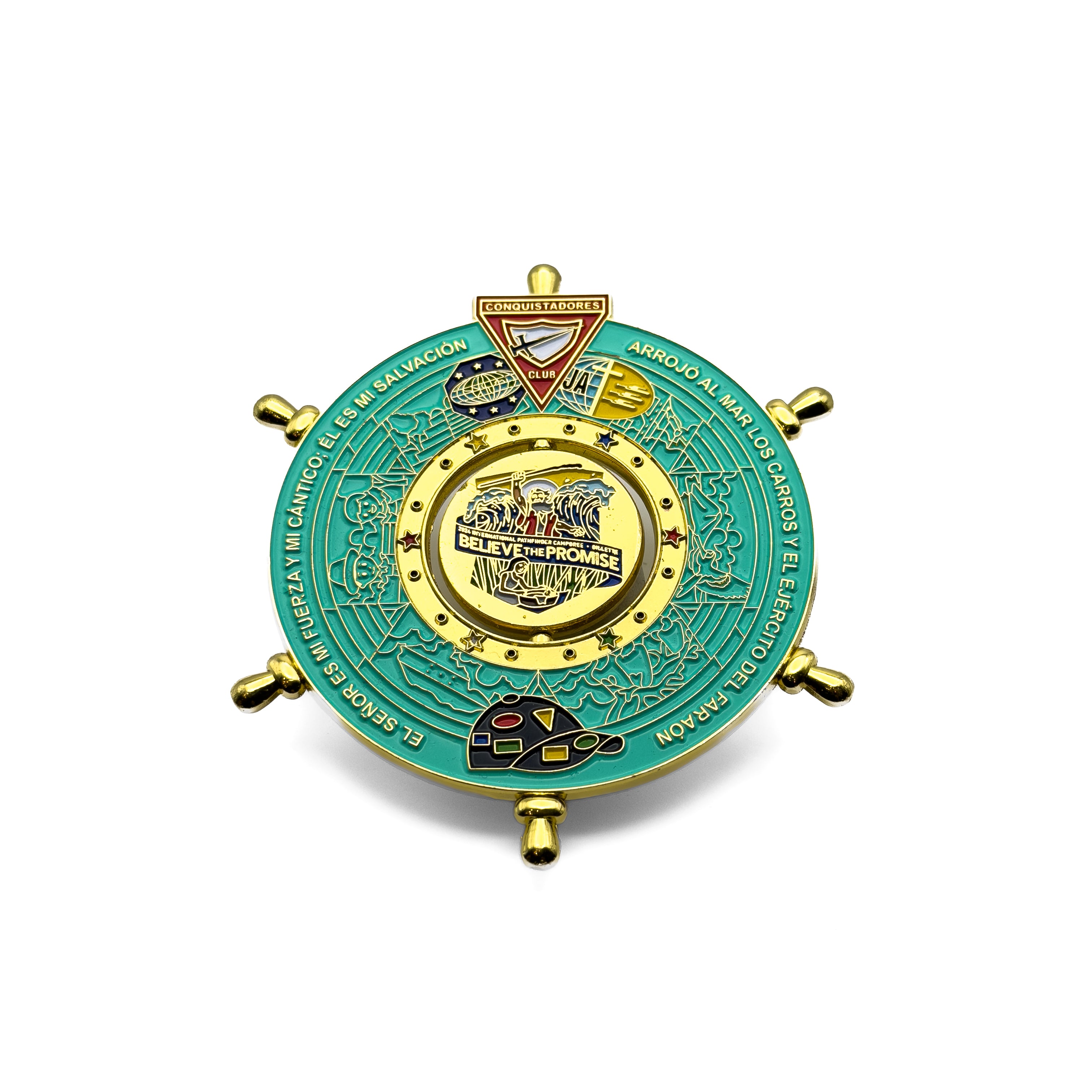 BTP Helm Spinner Pin (Blue)