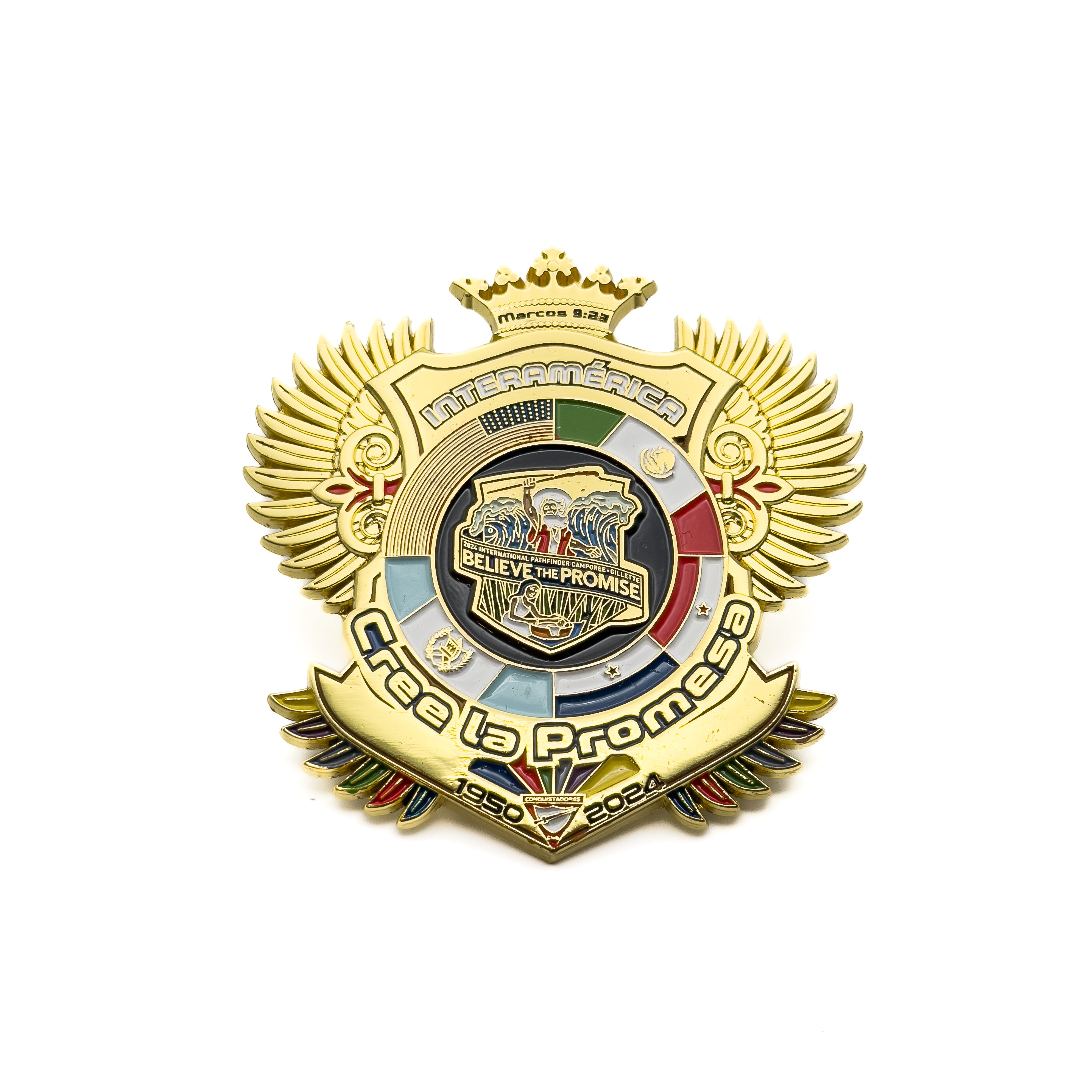 Cree la Promesa Aztec Badge Pin