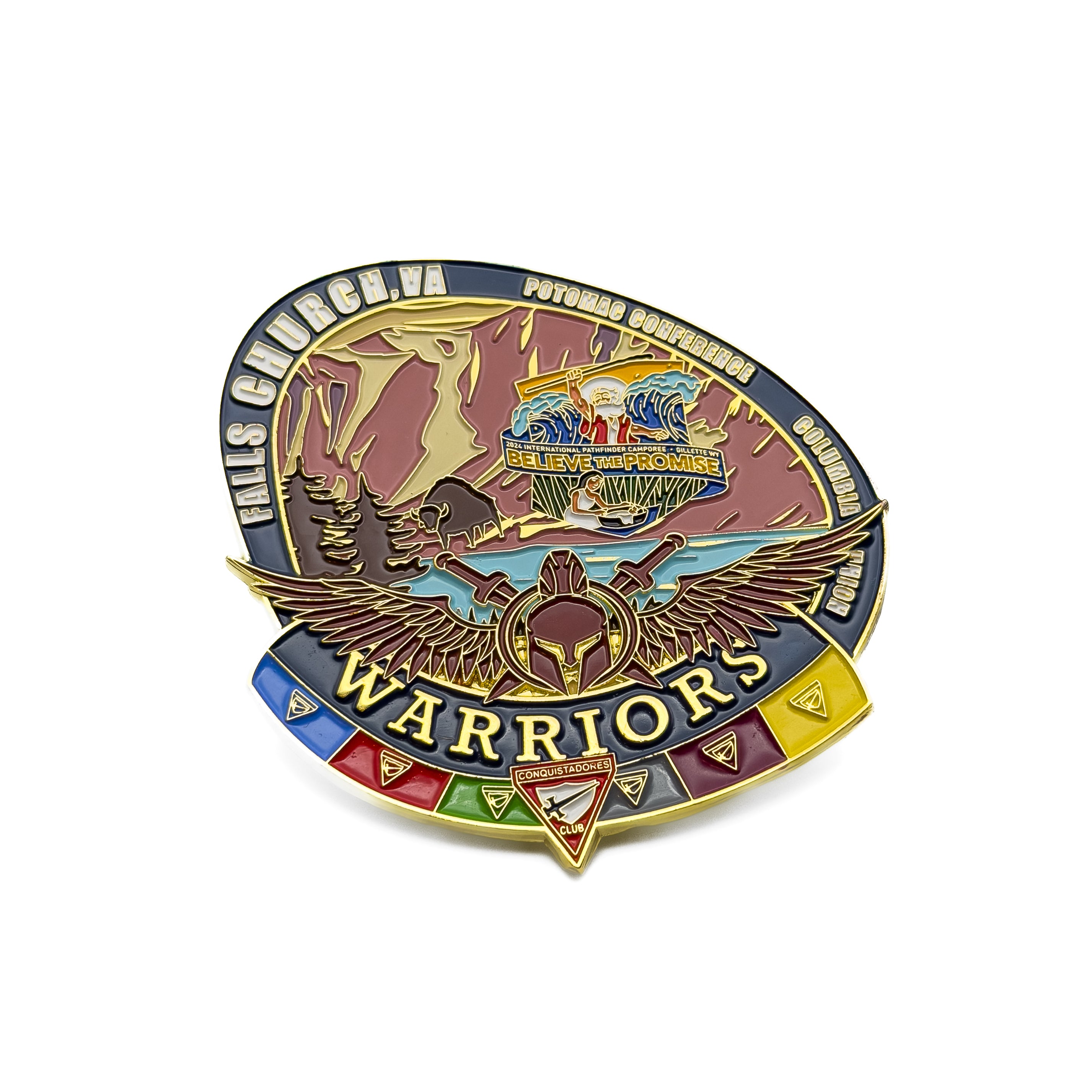 BTP Falls Church Warriors Club Pin