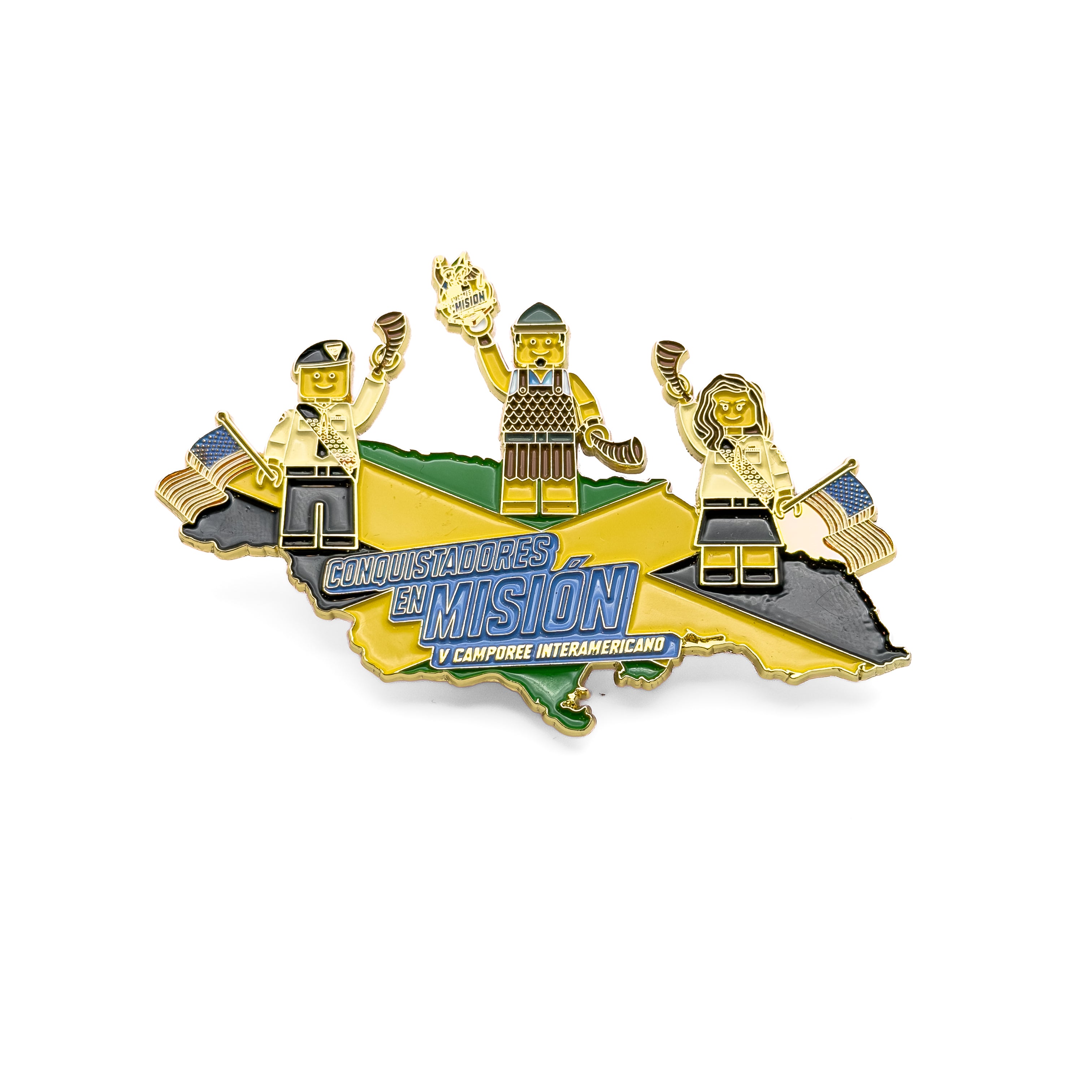 Conquis en Mision Camporee Interamericano Pin