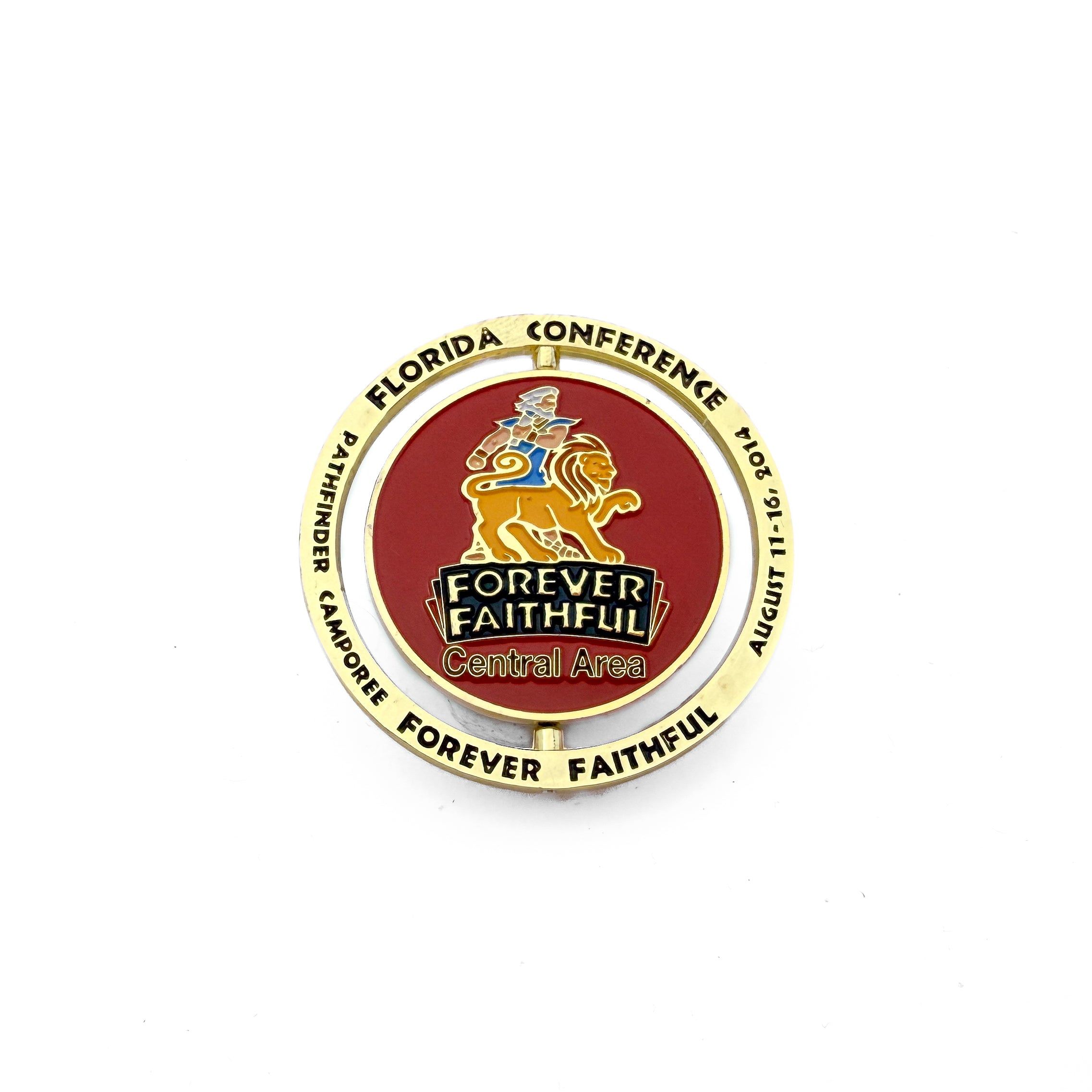 Florida Conference 2014 Forever Faithful Camporee Spinner Pin (4 Pin Set)