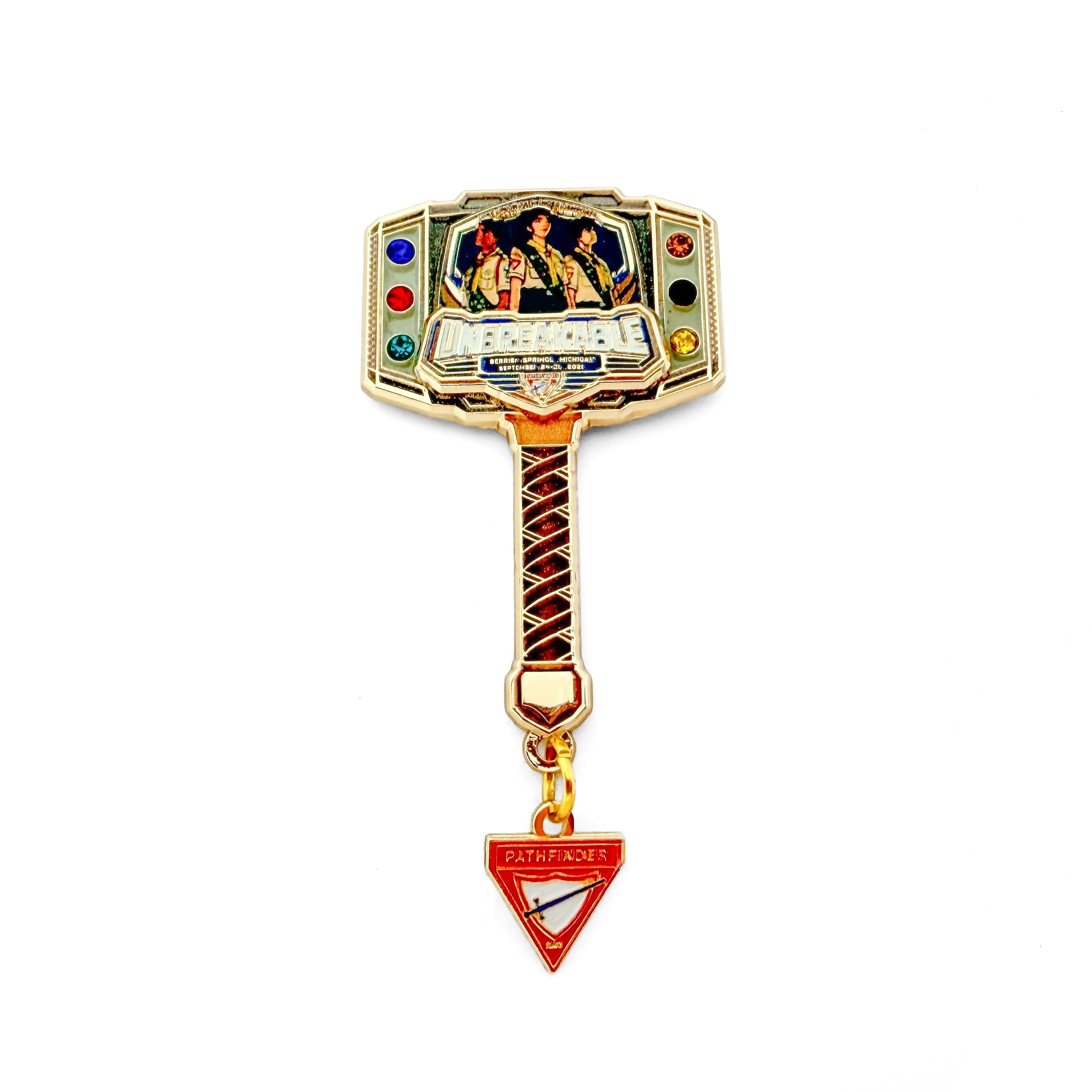 Lake Union Pathfinder Camporee 2026 "Unbreakable" Hammer Pin (Limited Edition)
