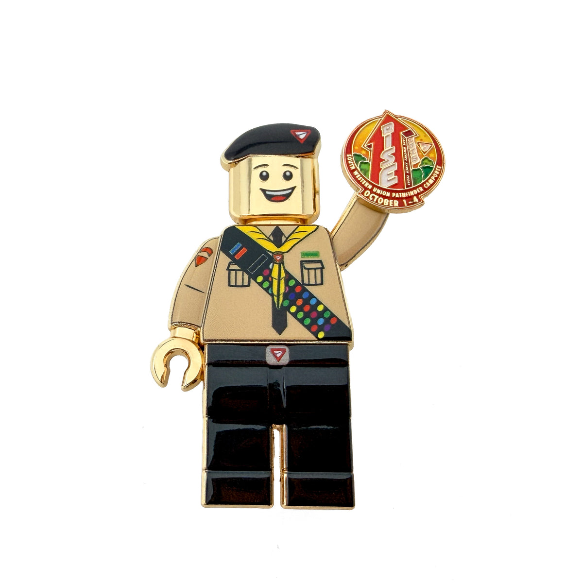 Mini Pathfinder Club "Rise 2026" Pin (Boy)