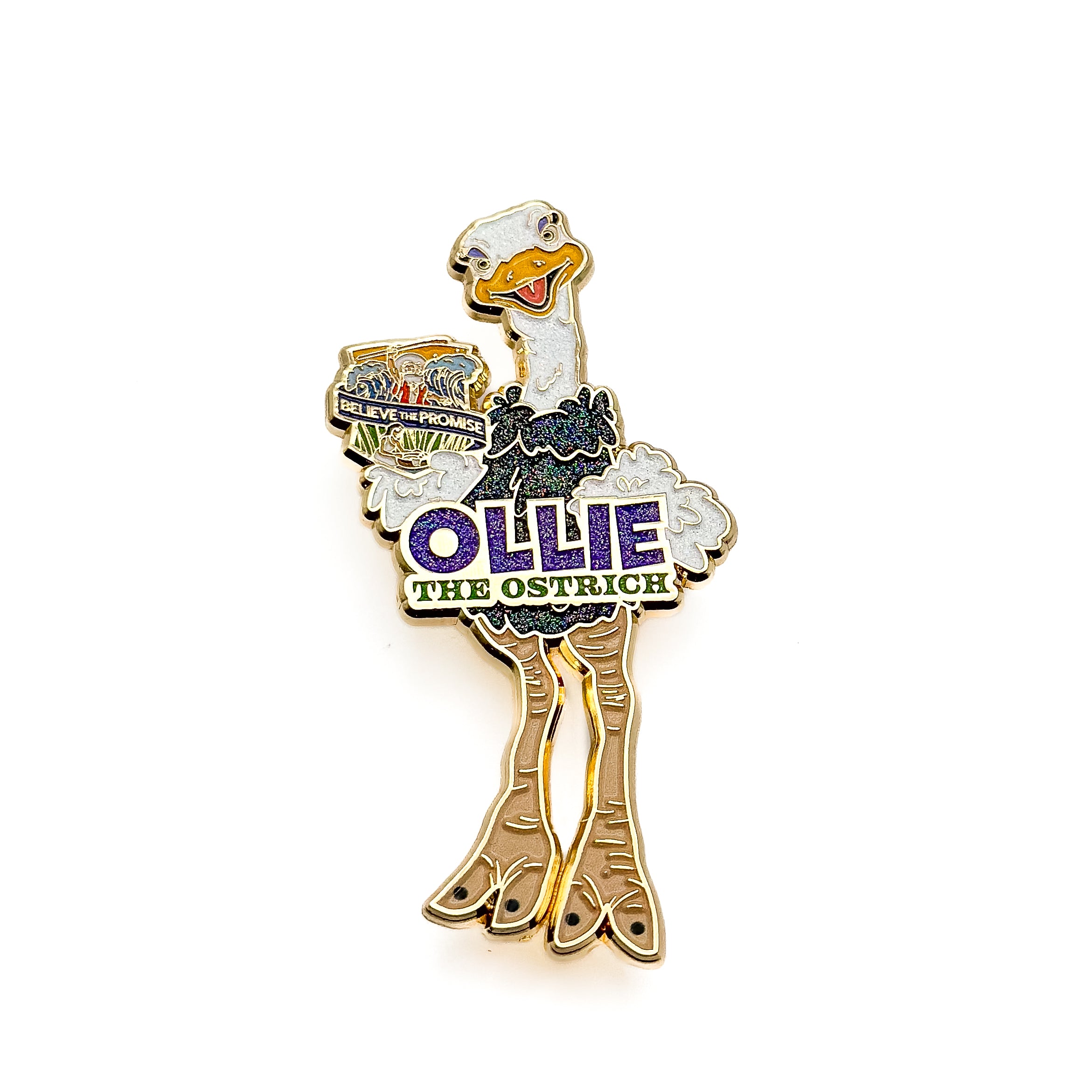 Acredite na Promessa 2024 Ollie The Ostrich Pin (Edição Especial)