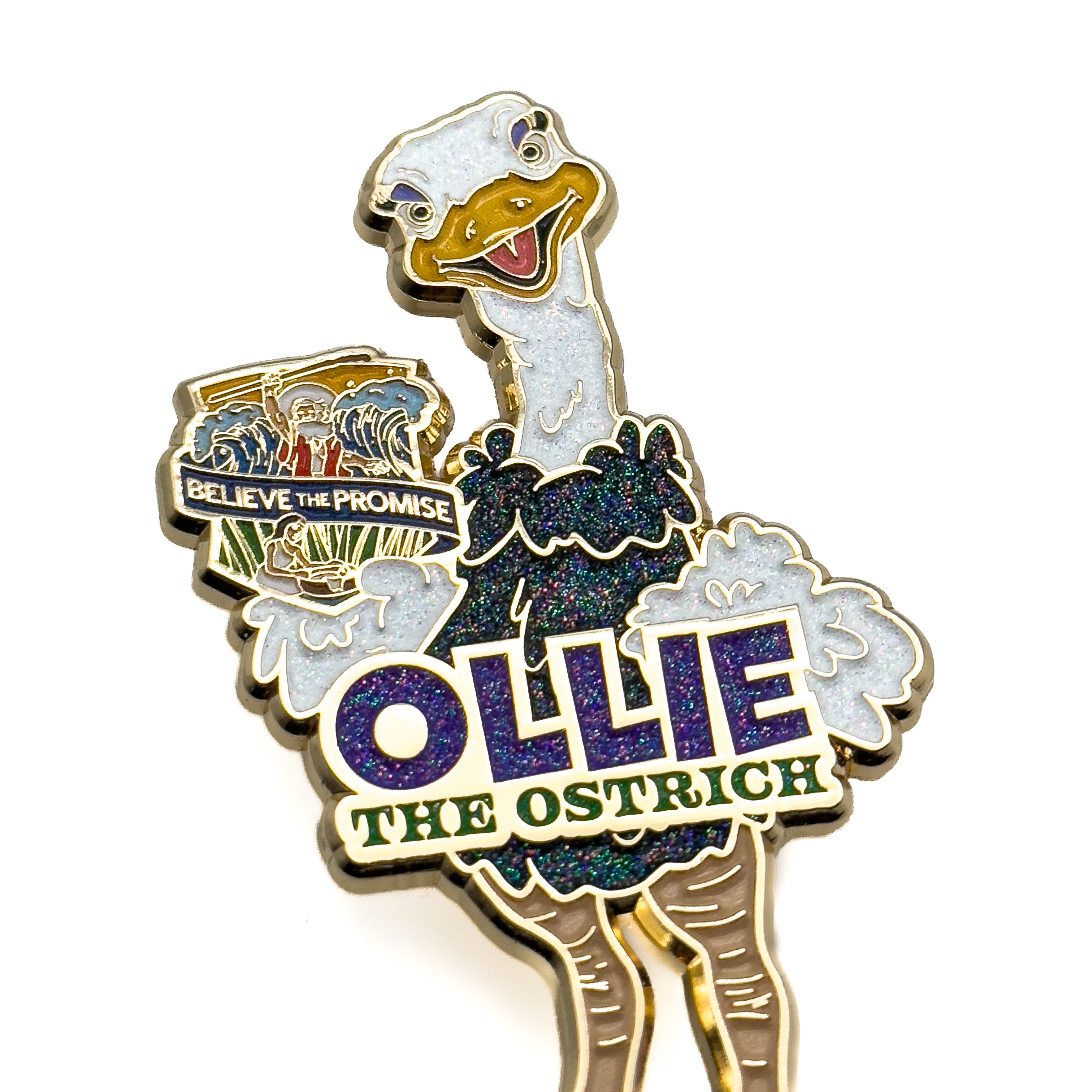 Acredite na Promessa 2024 Ollie The Ostrich Pin (Edição Especial)