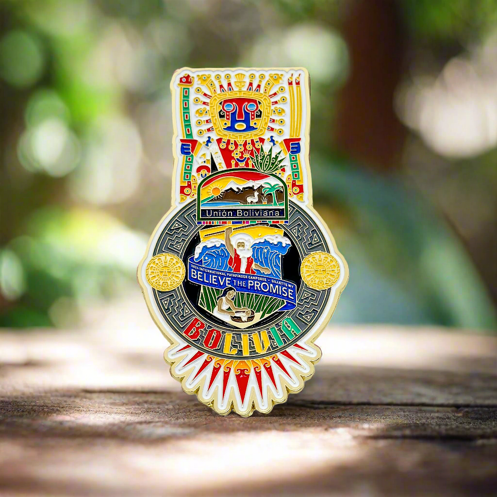 Acredite na Promessa 2024 Uńion Boliviana Pin