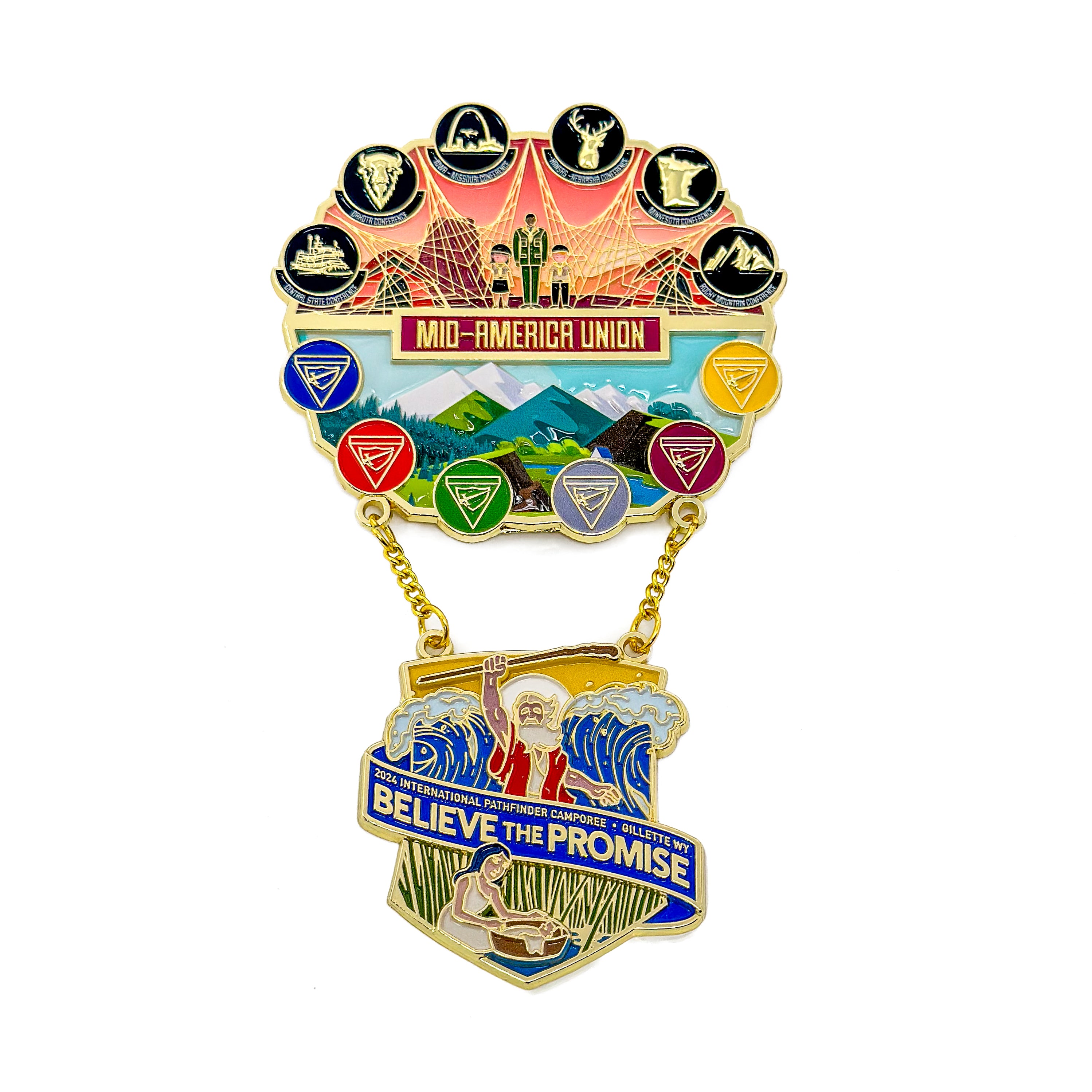 Acredite na Promessa 2024 Mid-America Union Pin