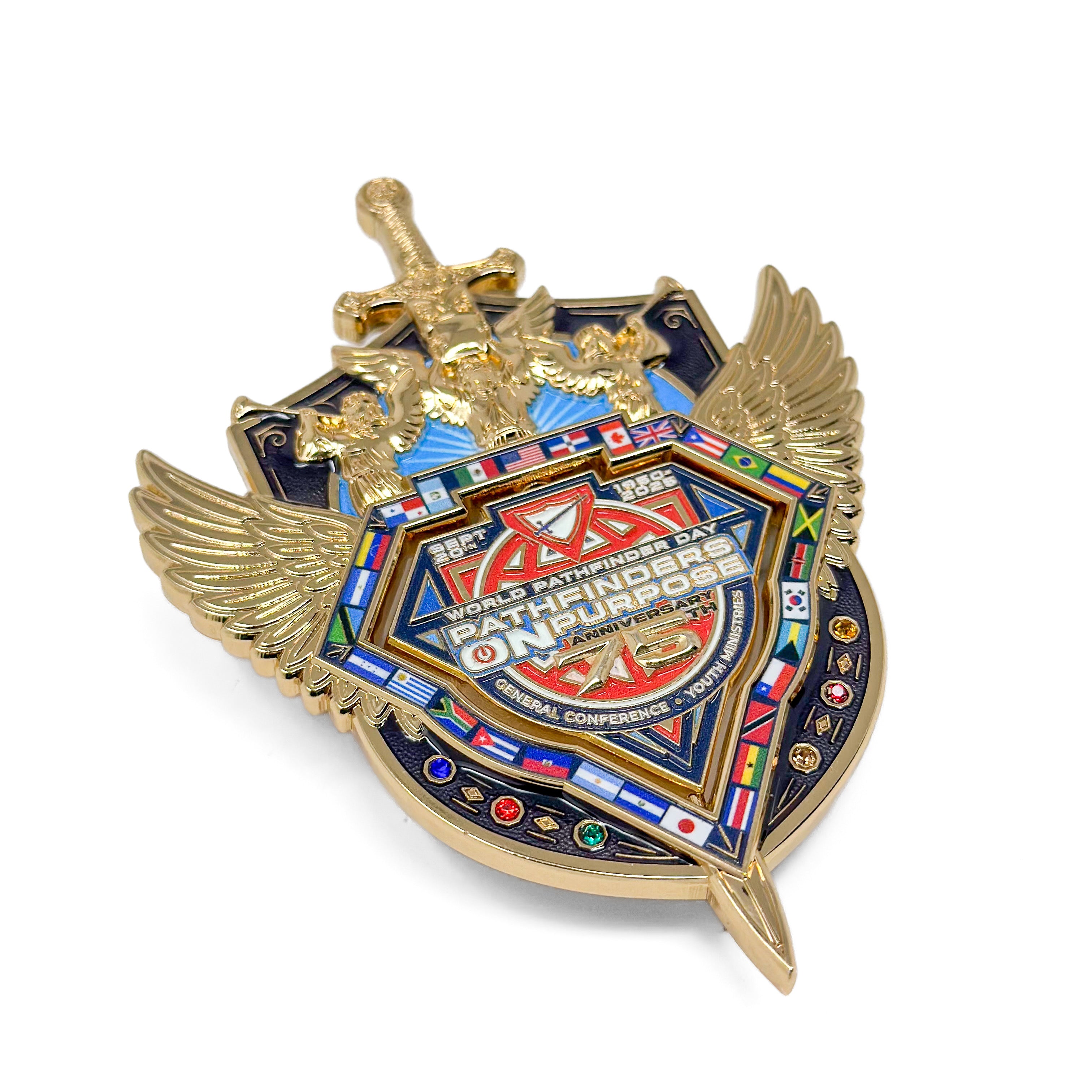 World Pathfinder Day 2025 "Messenger Shield" Spinner Pin (Special Edition)