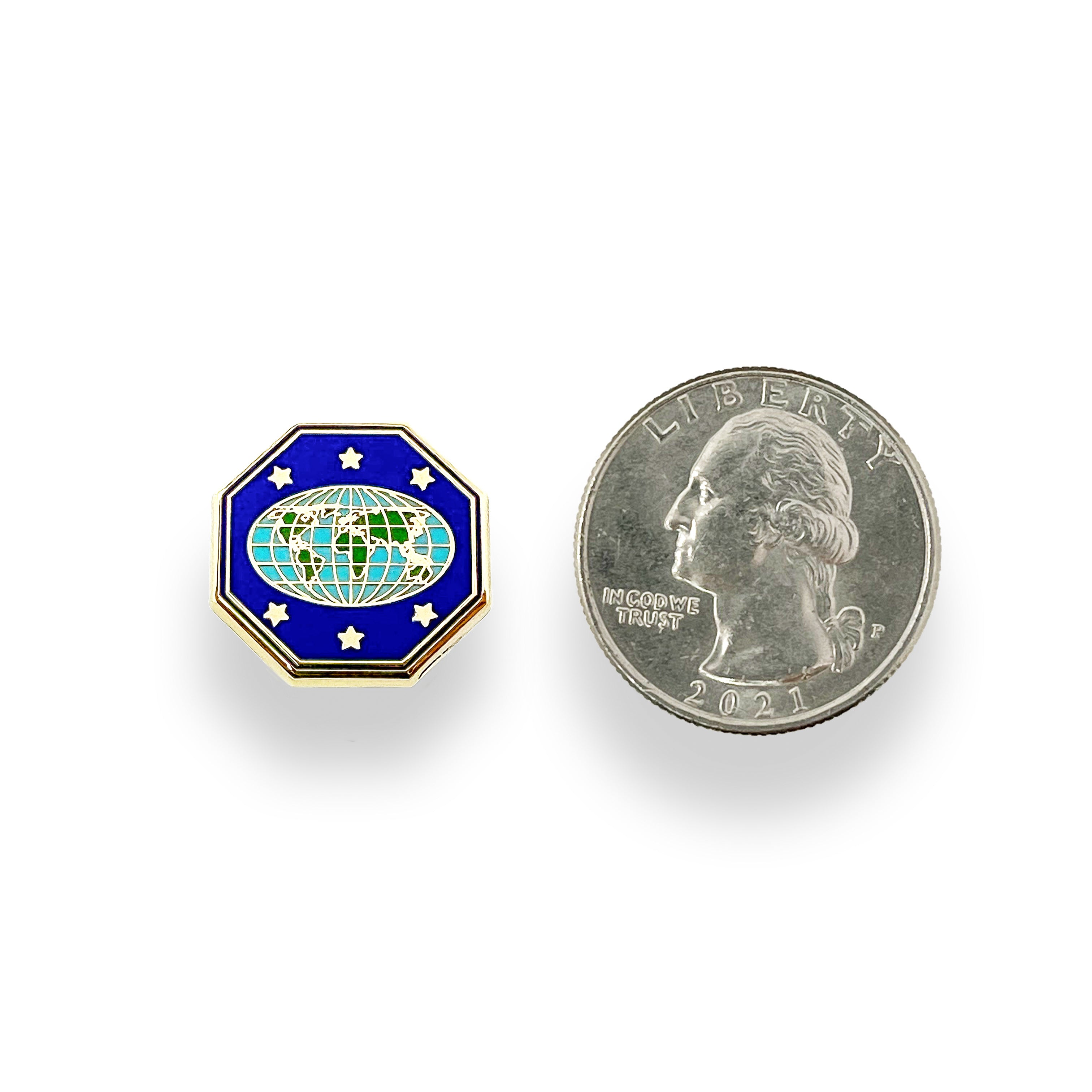 Pin de lapela com logotipo do guia mestre