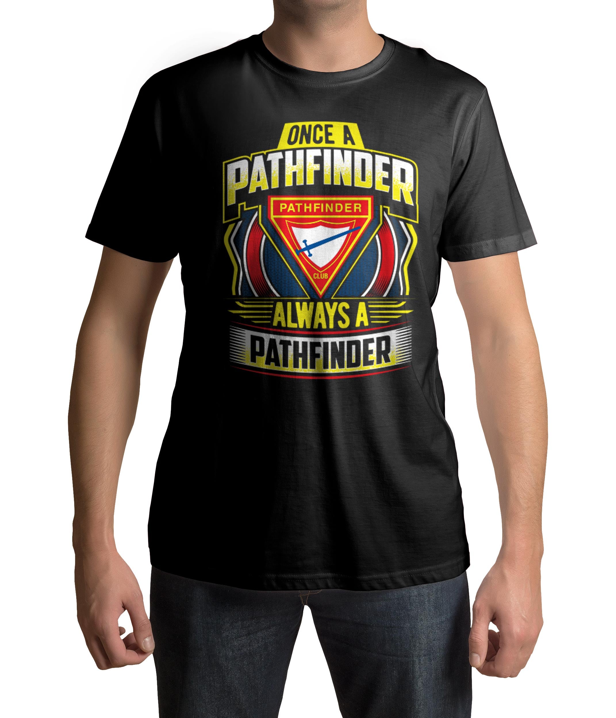 Once a Pathfinder, Always a Pathfinder Shield Design T-shirt