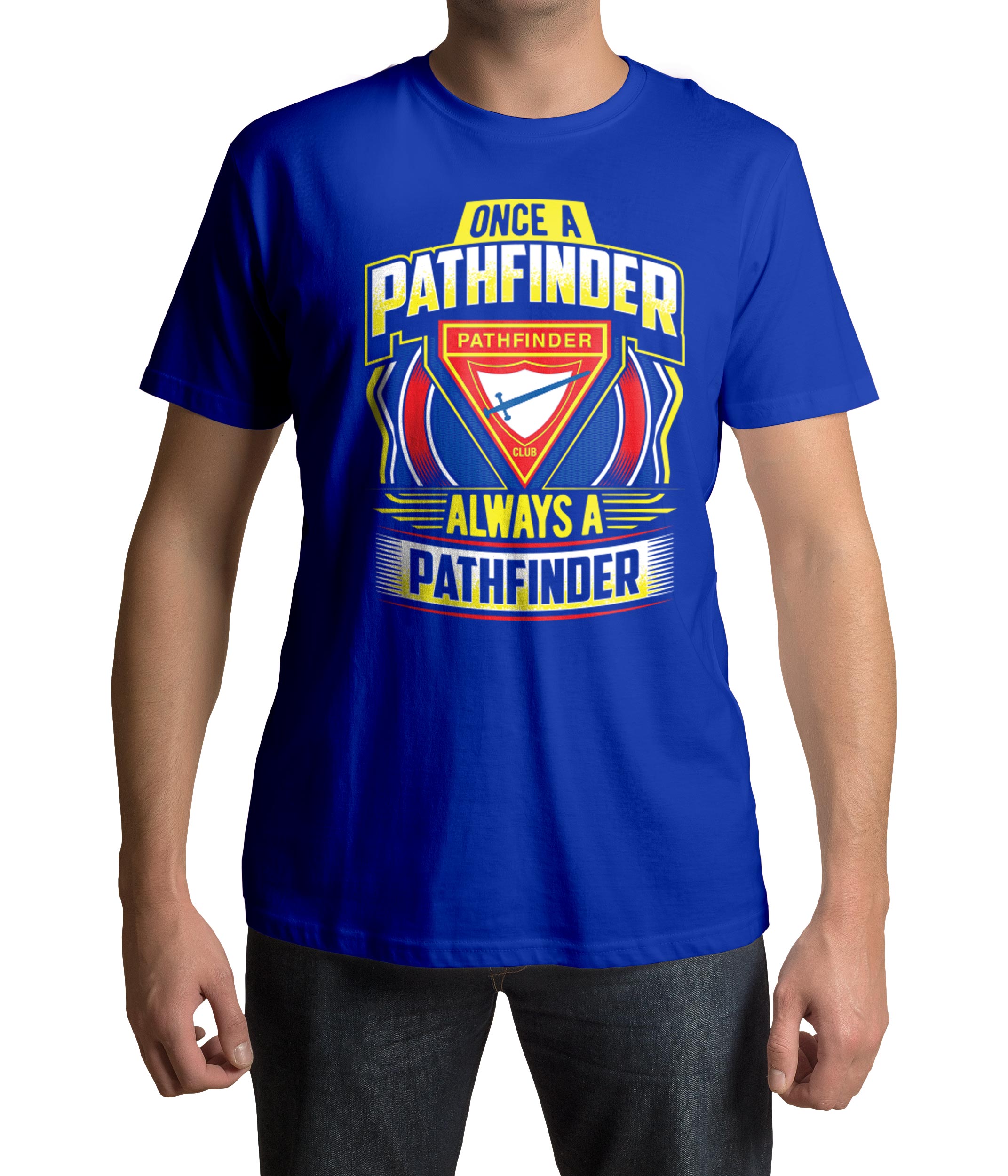 Once a Pathfinder, Always a Pathfinder Shield Design T-shirt