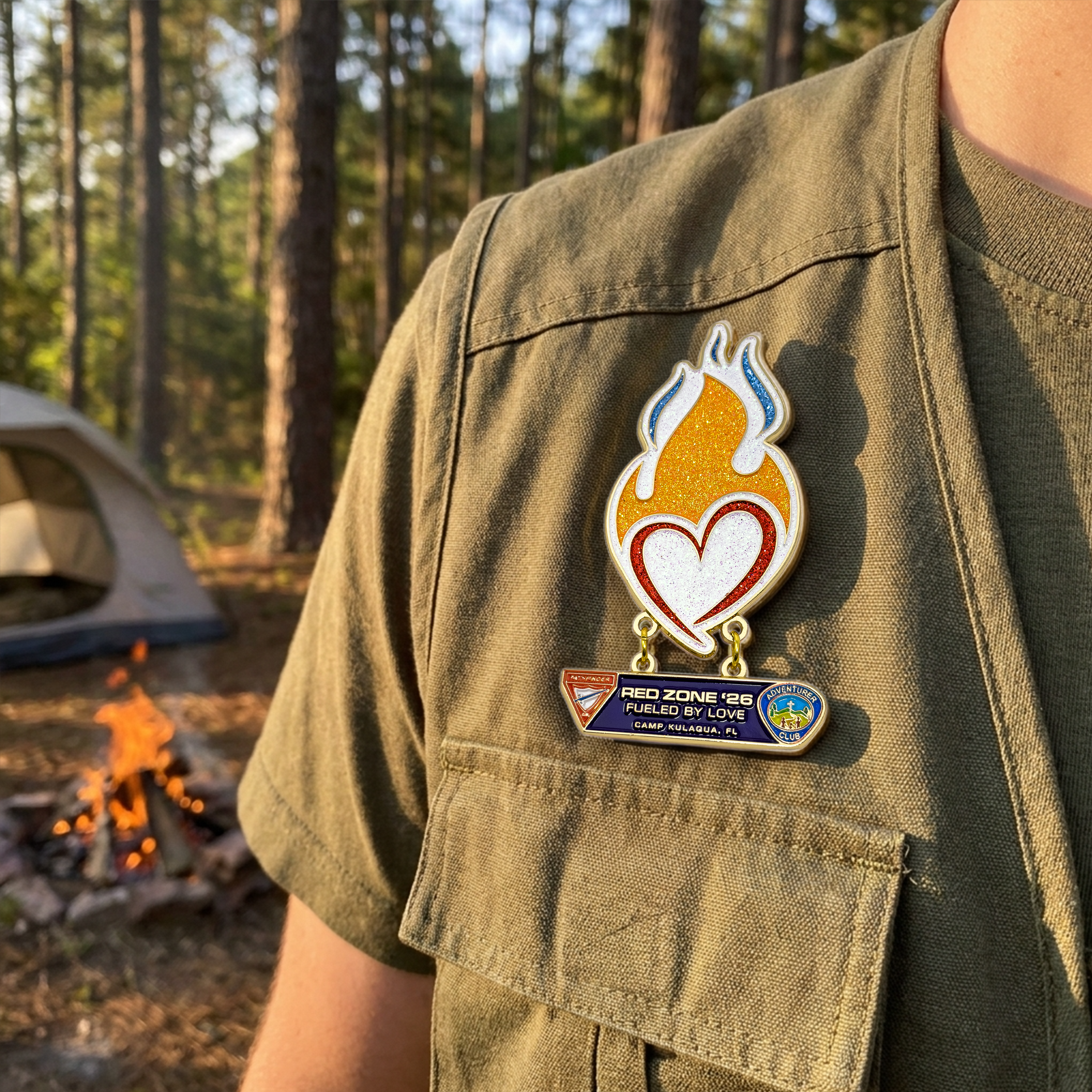 Red Zone 2026 "Fueled by Love" Pin