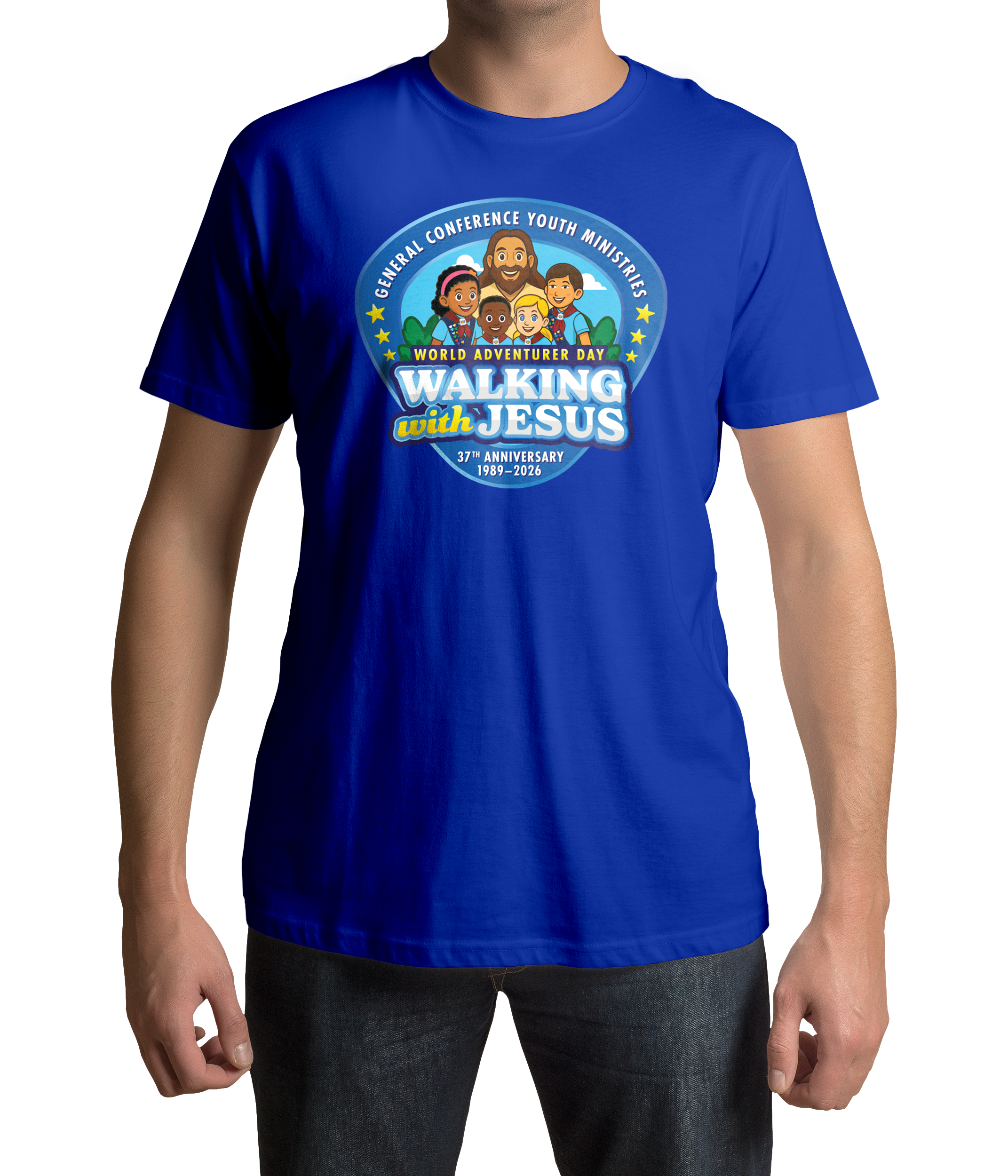 World Adventurer Day 2026 Walking with Jesus T-shirt
