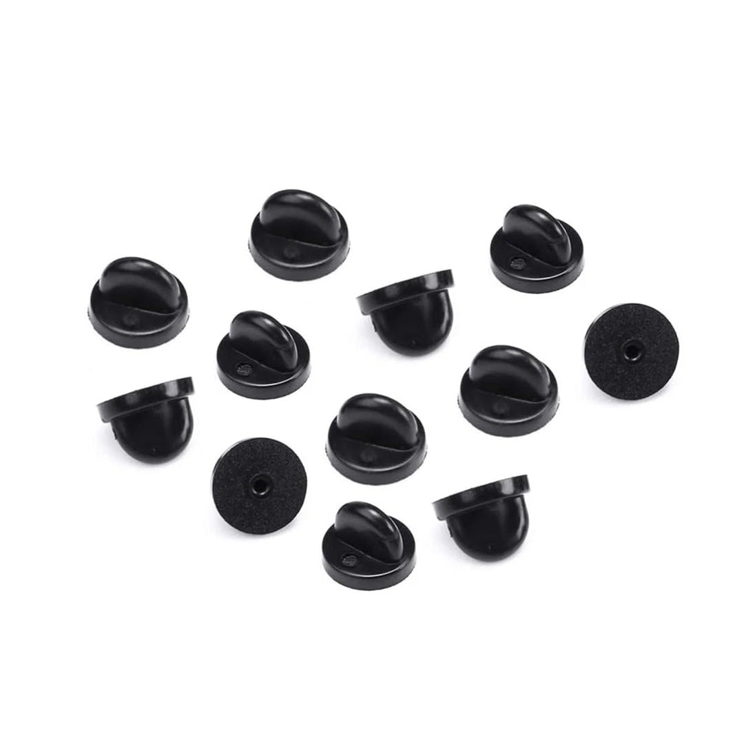Rubber Pin Backs (12 pcs)