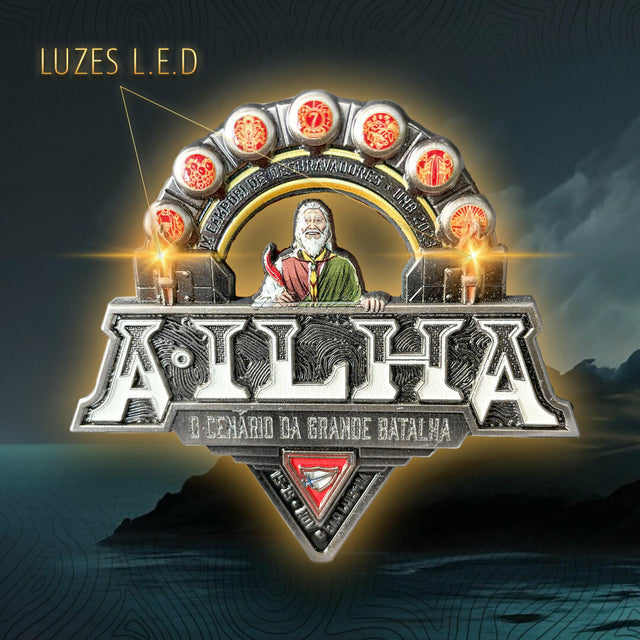 Bufanda deslizante con luces LED y que brilla en la oscuridad UNB A•ILHA