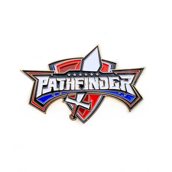 Pathfinder Sword and Shield Pin - Pinfinder Club