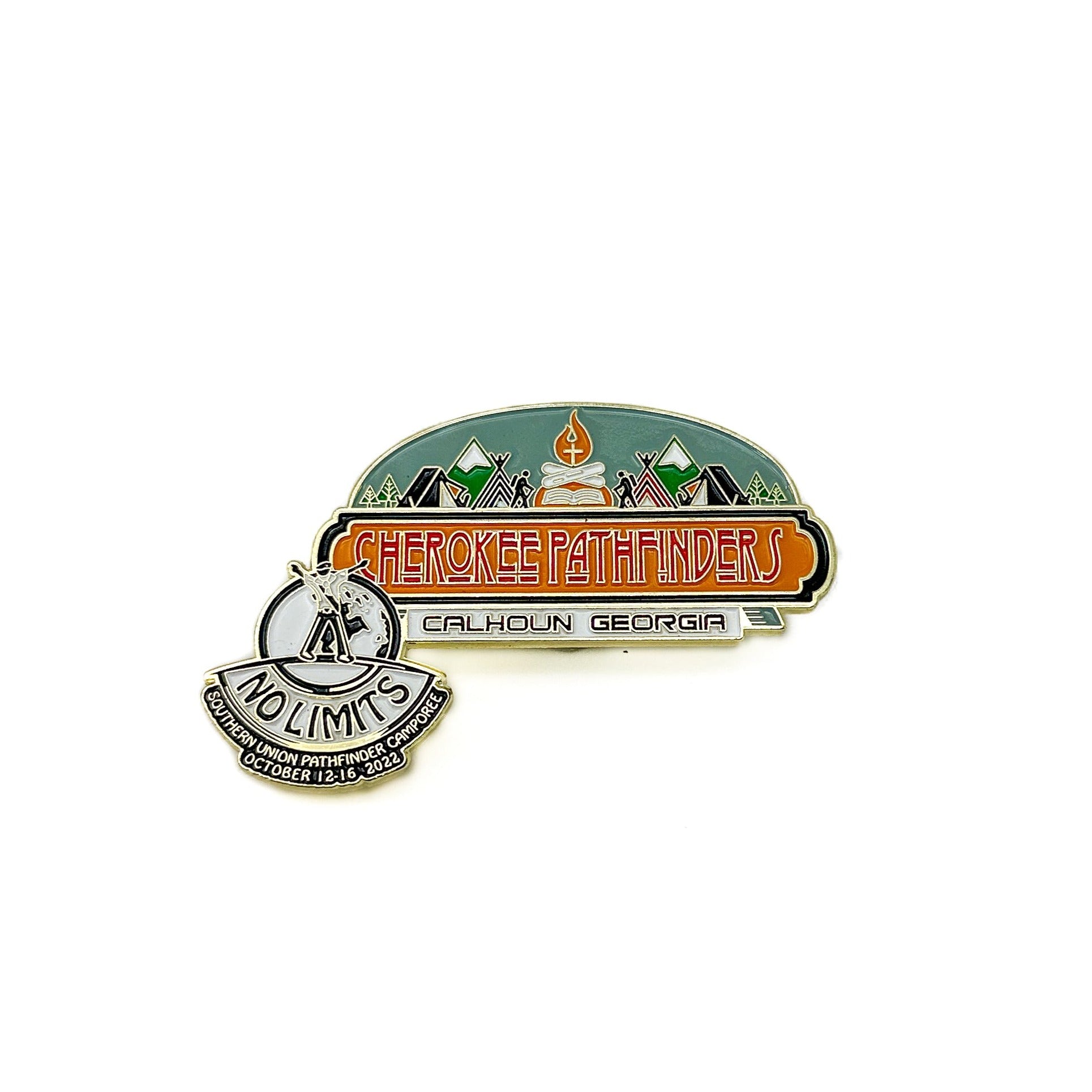 Cherokee Pathfinders Calhoun Georgia No Limits Pin