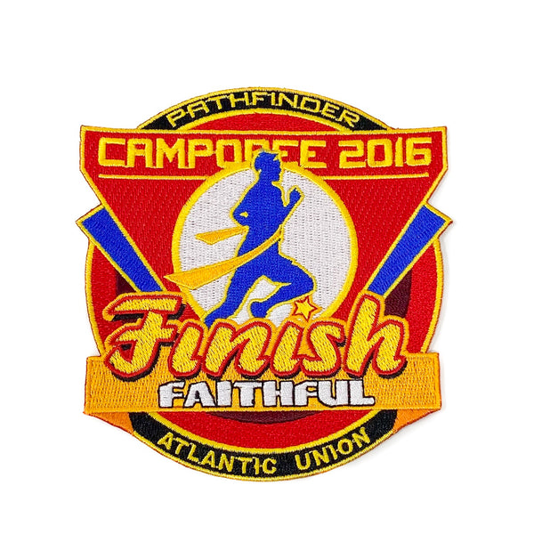 Atlantic Union Finish Faithful 2016 Pathfinder Camporee Patch - Pinfinder Club
