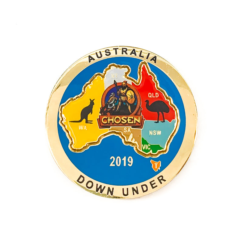 Australia Pathfinder Chosen 2019 Oshkosh Down Under Pin - Pinfinder Club