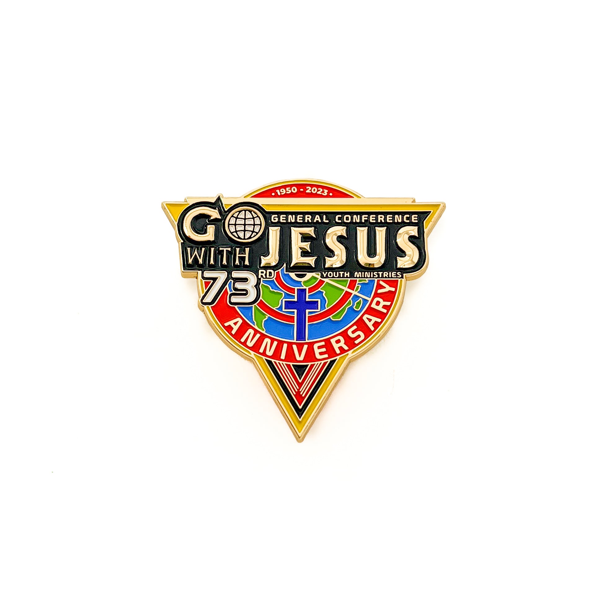 Pañuelo deslizante "Ve con Jesús" del Día Mundial de los Conquistadores 2023
