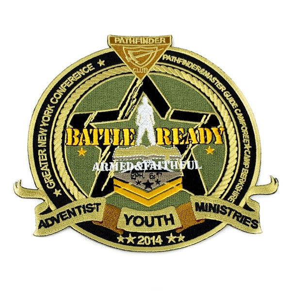 GNYC Battle Ready Armed & Faithful 2014 Pathfinder Patch - Pinfinder Club