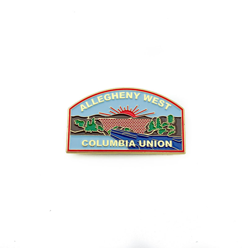 Allegheny West Columbia Union Pin